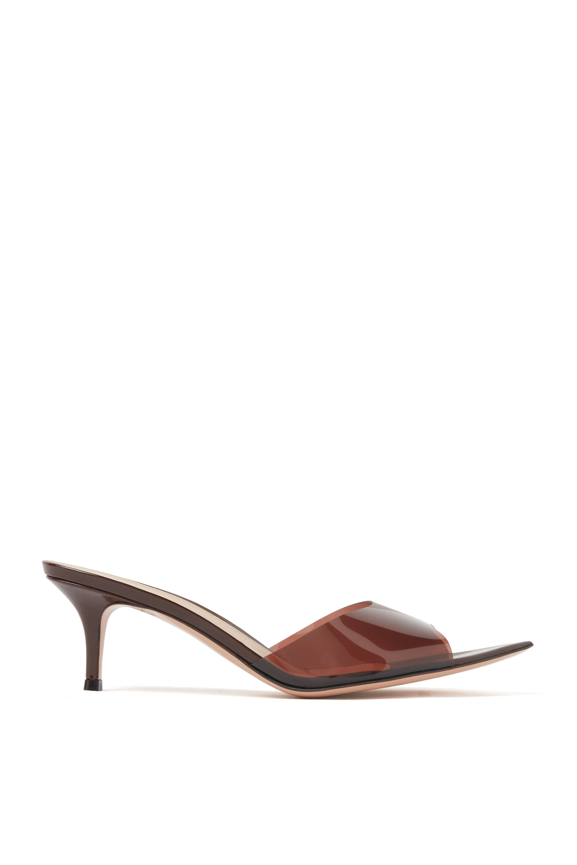 حذاء إيل 55 مفتوح من الخلف بأجزاء شفافة