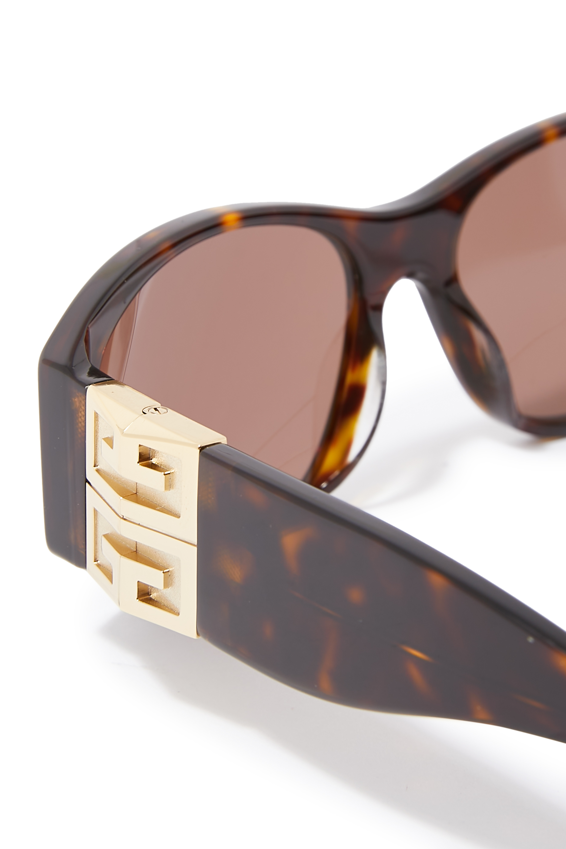 نظارة شمسية بإطار بيضاوي بشعار 4 جي