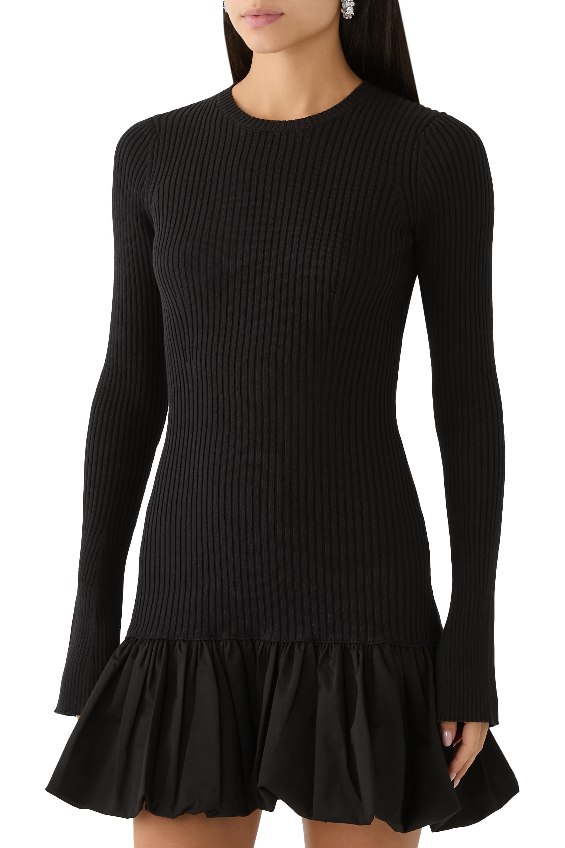 فستان كوسيت منسوج قصير