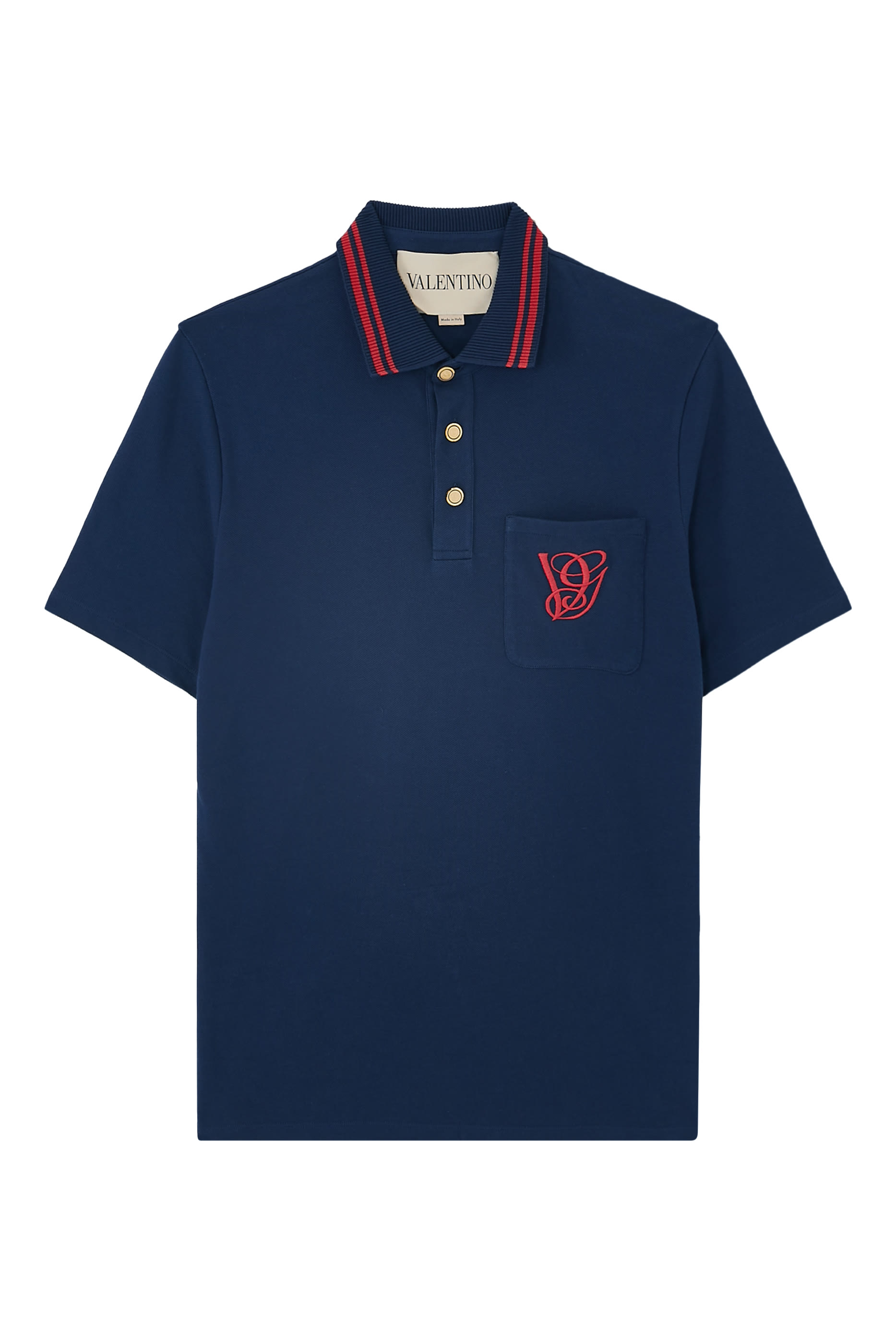 قميص بولو بحرفي شعار الماركة