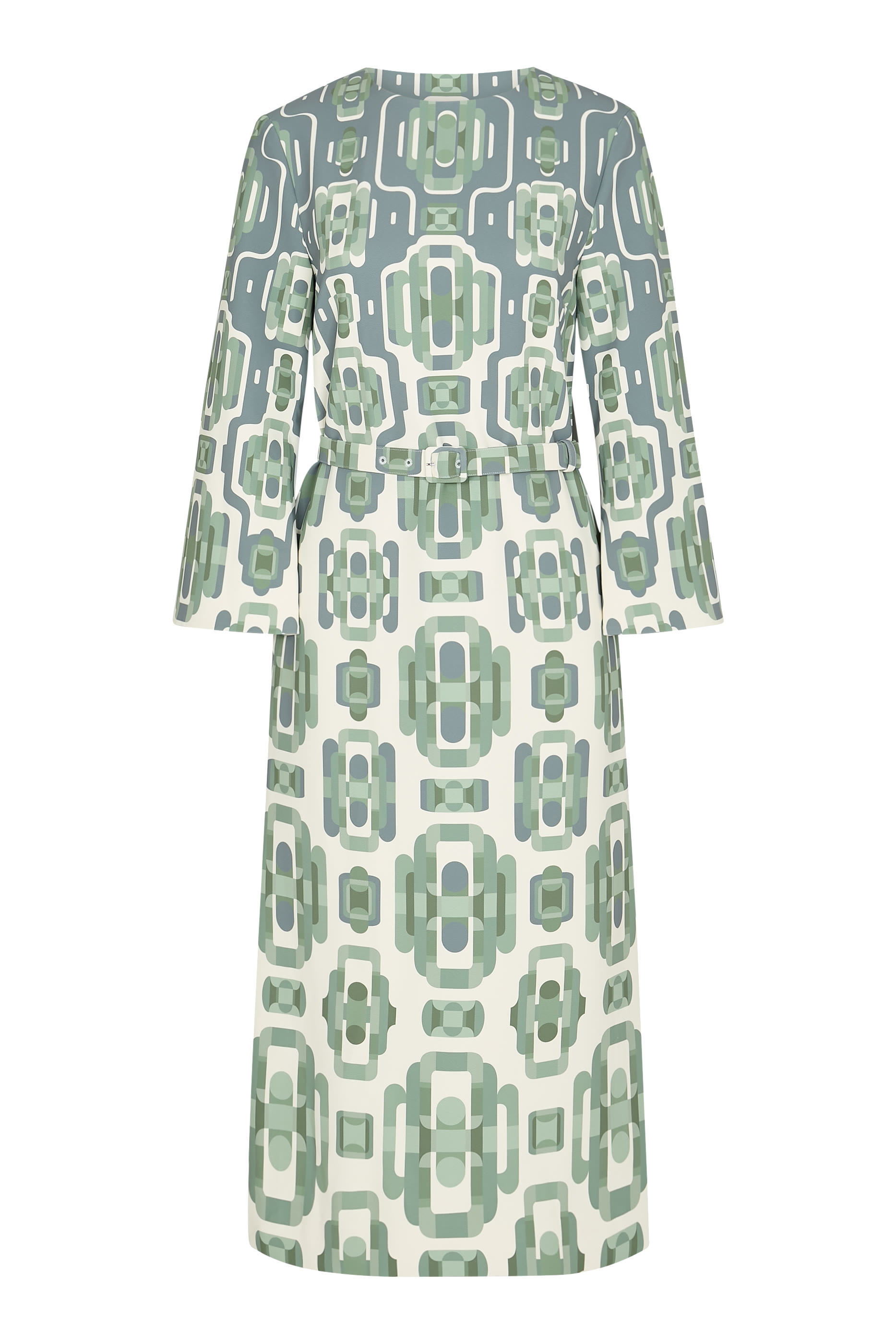 فستان لاريسا بنقشة وفتحة