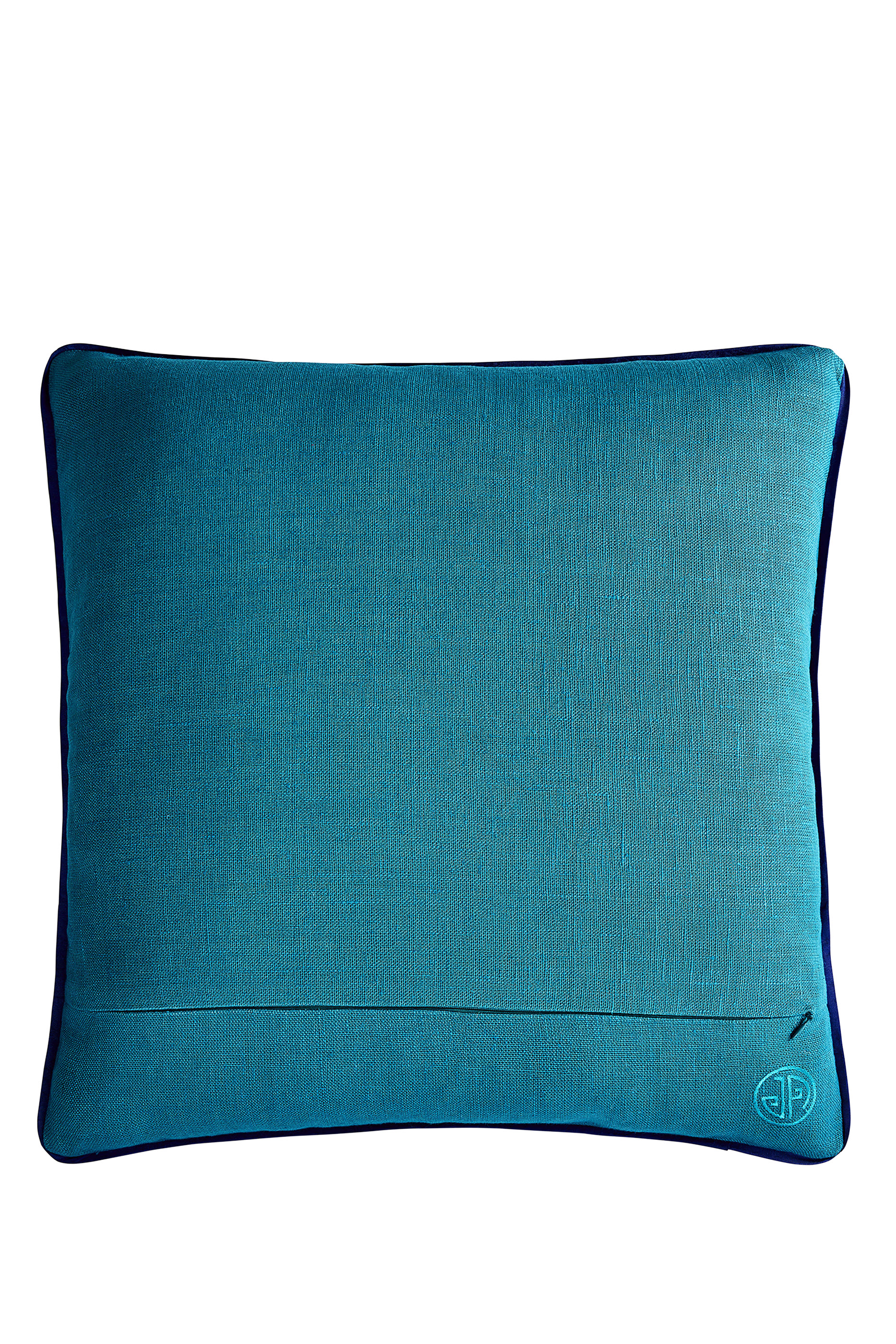 وسادة بلايا مزينة بطائر بتطريز بنمط حبل