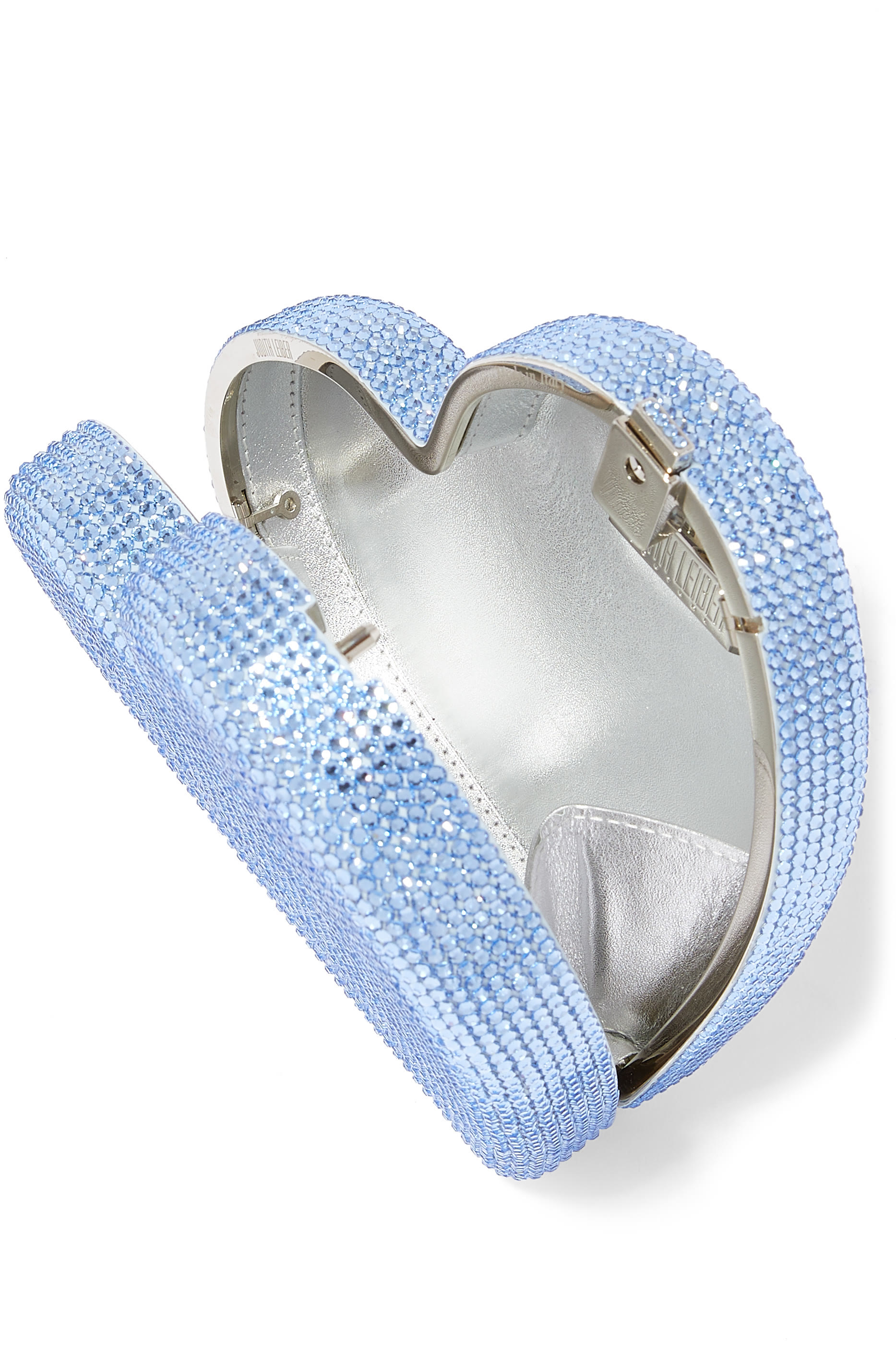 كلاتش بتصميم قلب مرصع بالكريستال