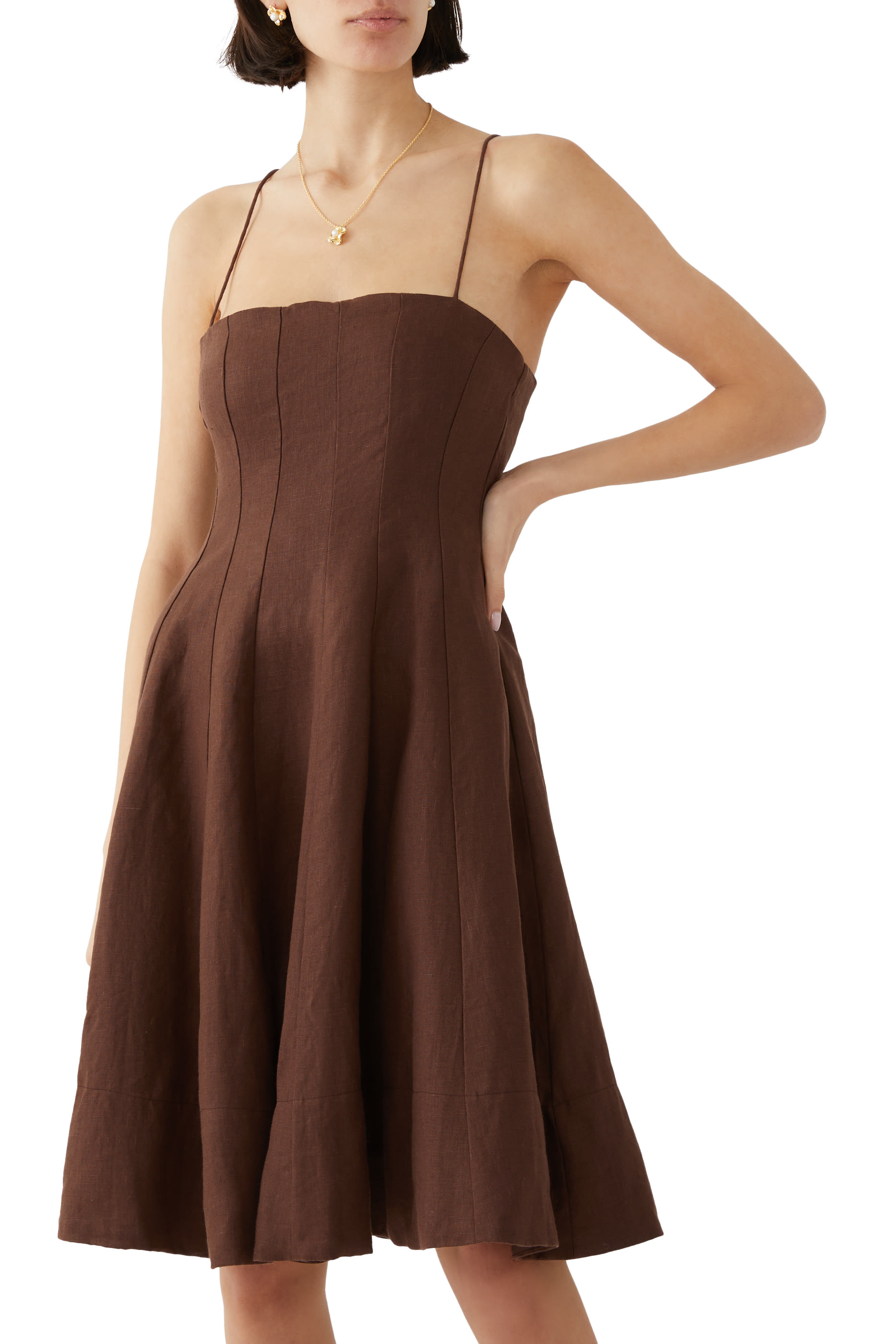 فستان آنسي متوسط الطول