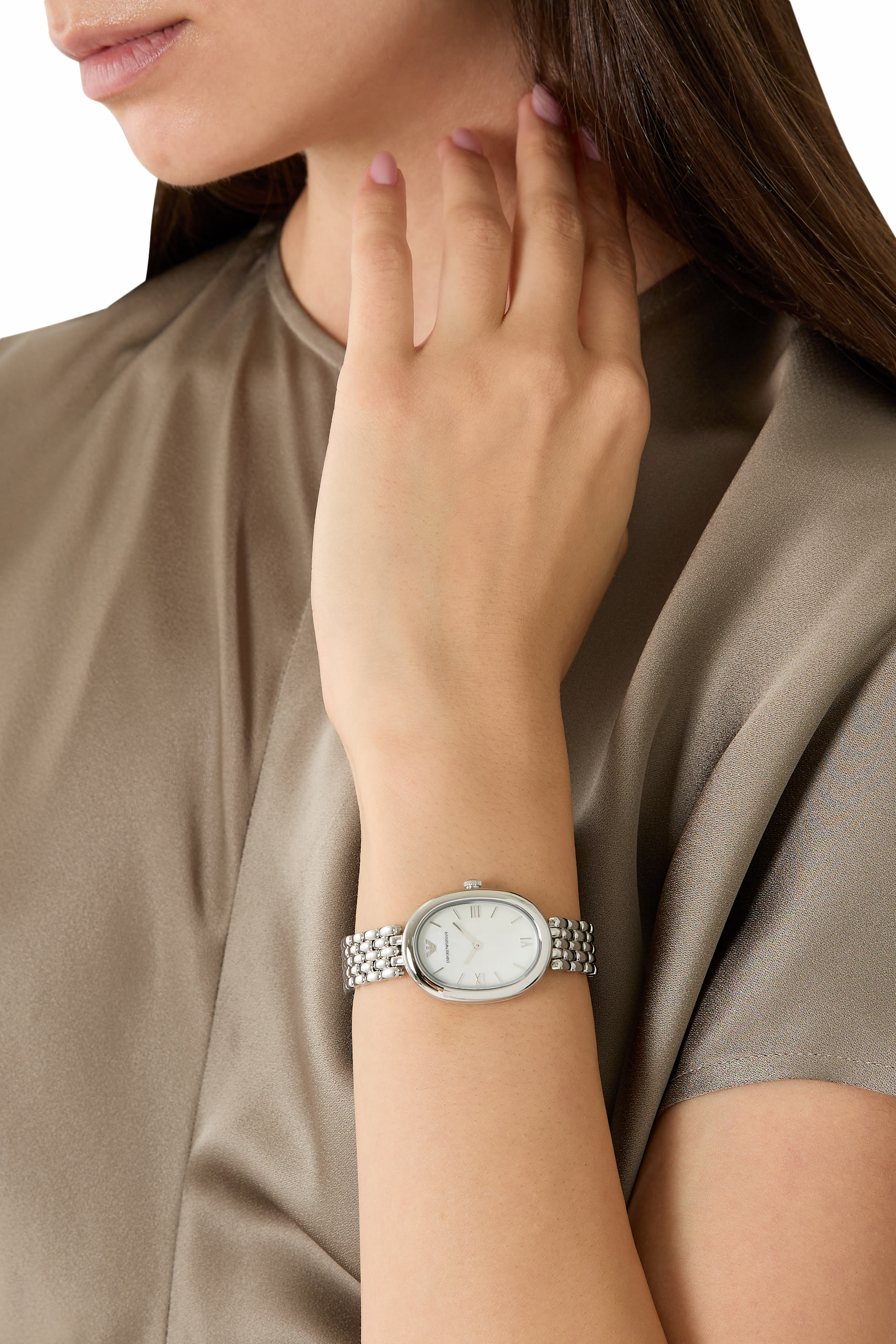 ساعة بلونين ستانلس ستيل