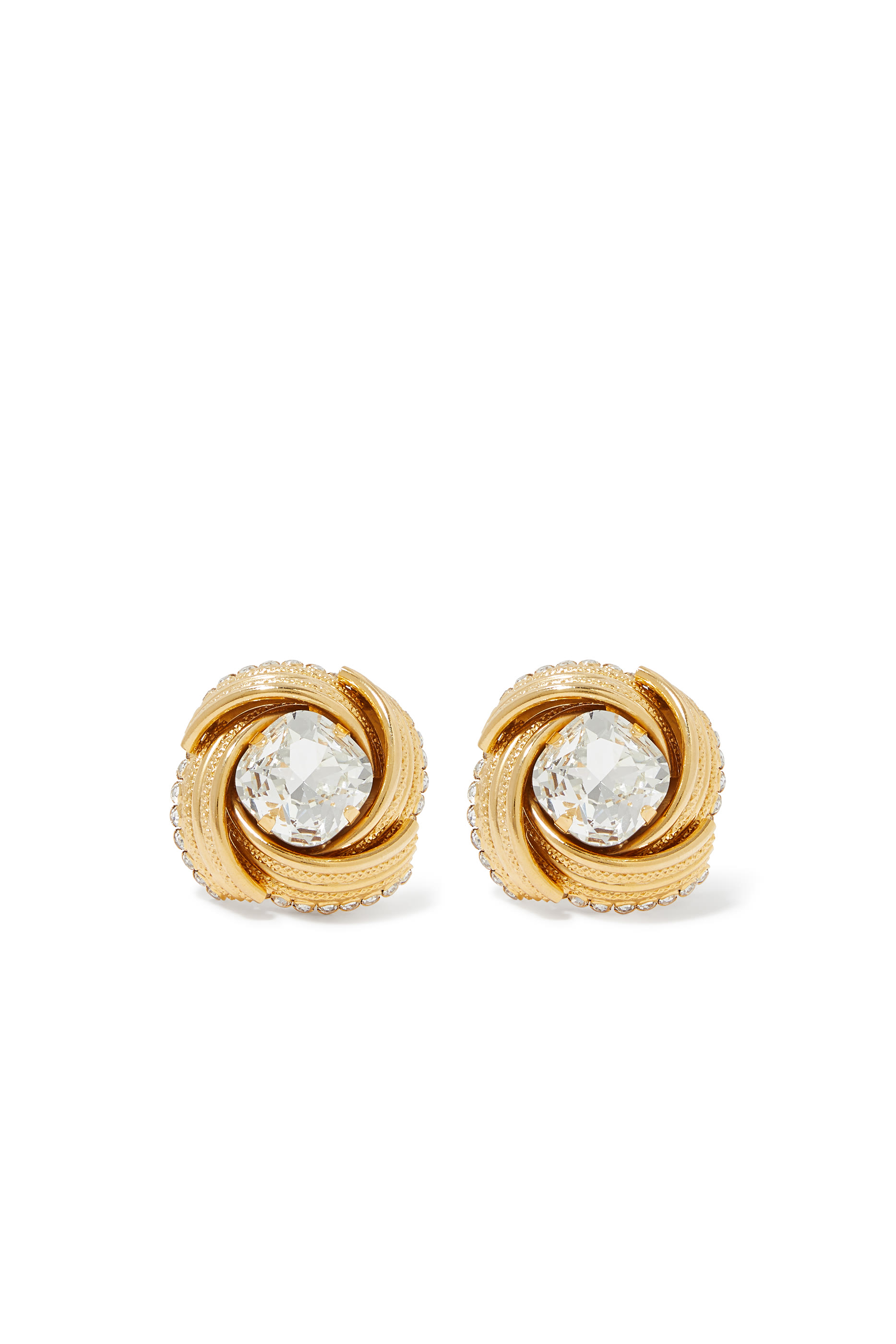 أقراط تورشون مرصعة بكريستال