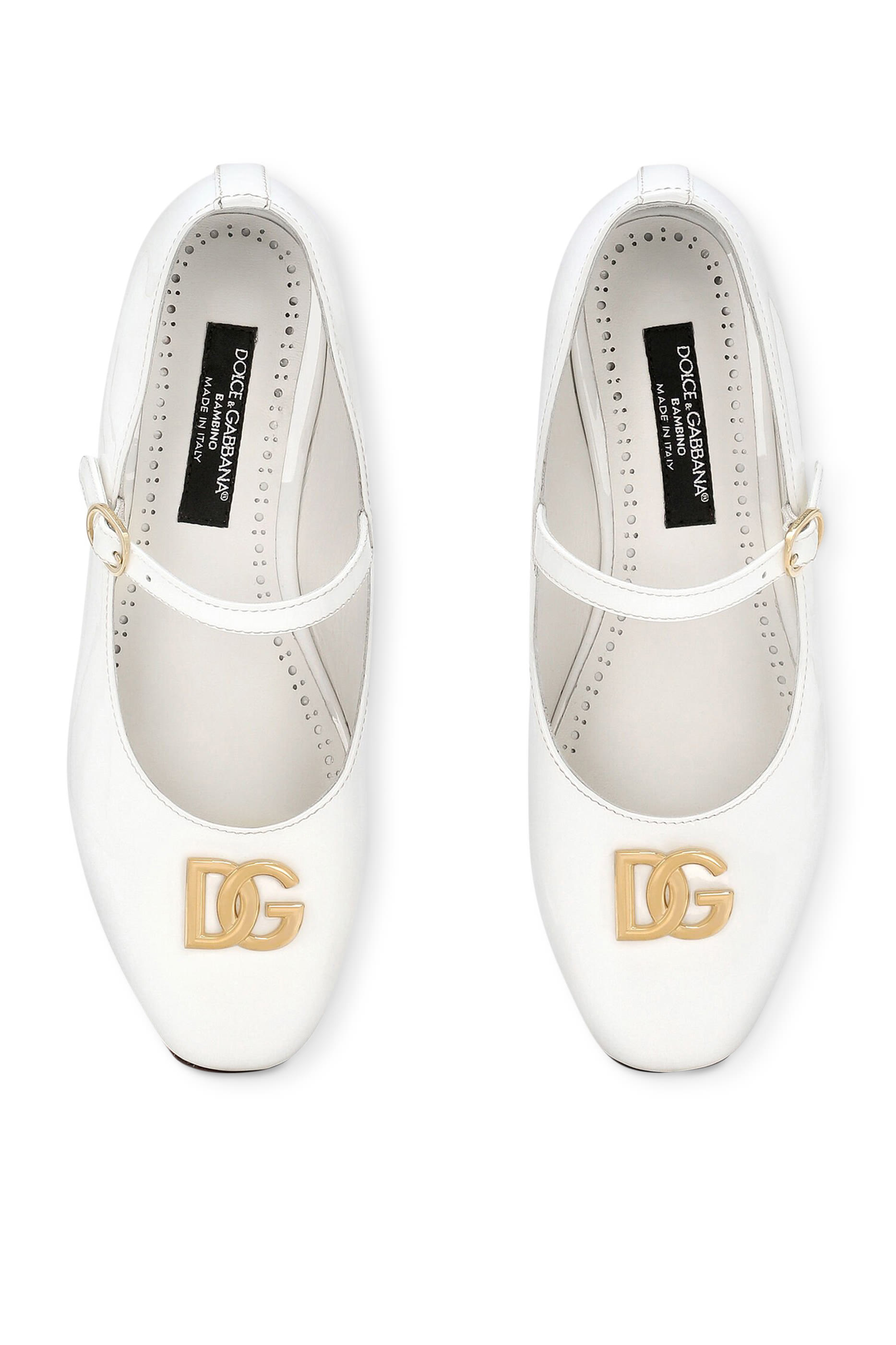 حذاء بالرينا للأطفال جلد لامع