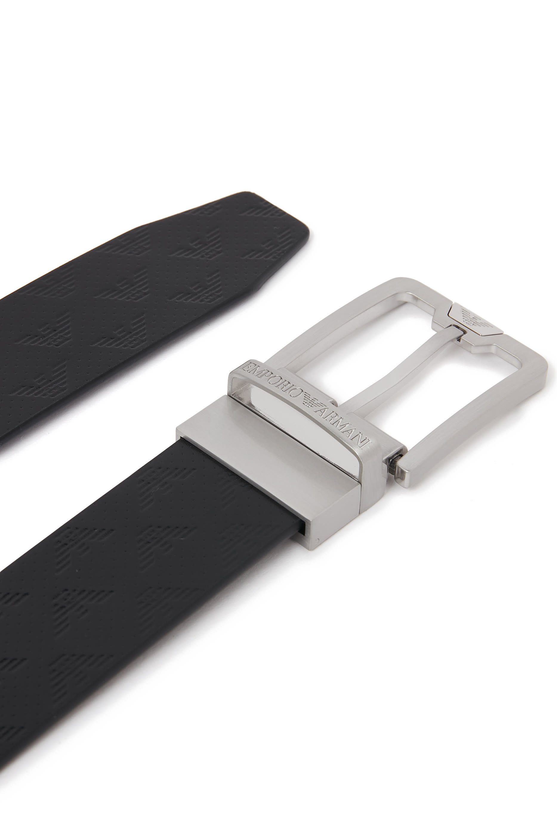 حزام جلد بشعار الماركة