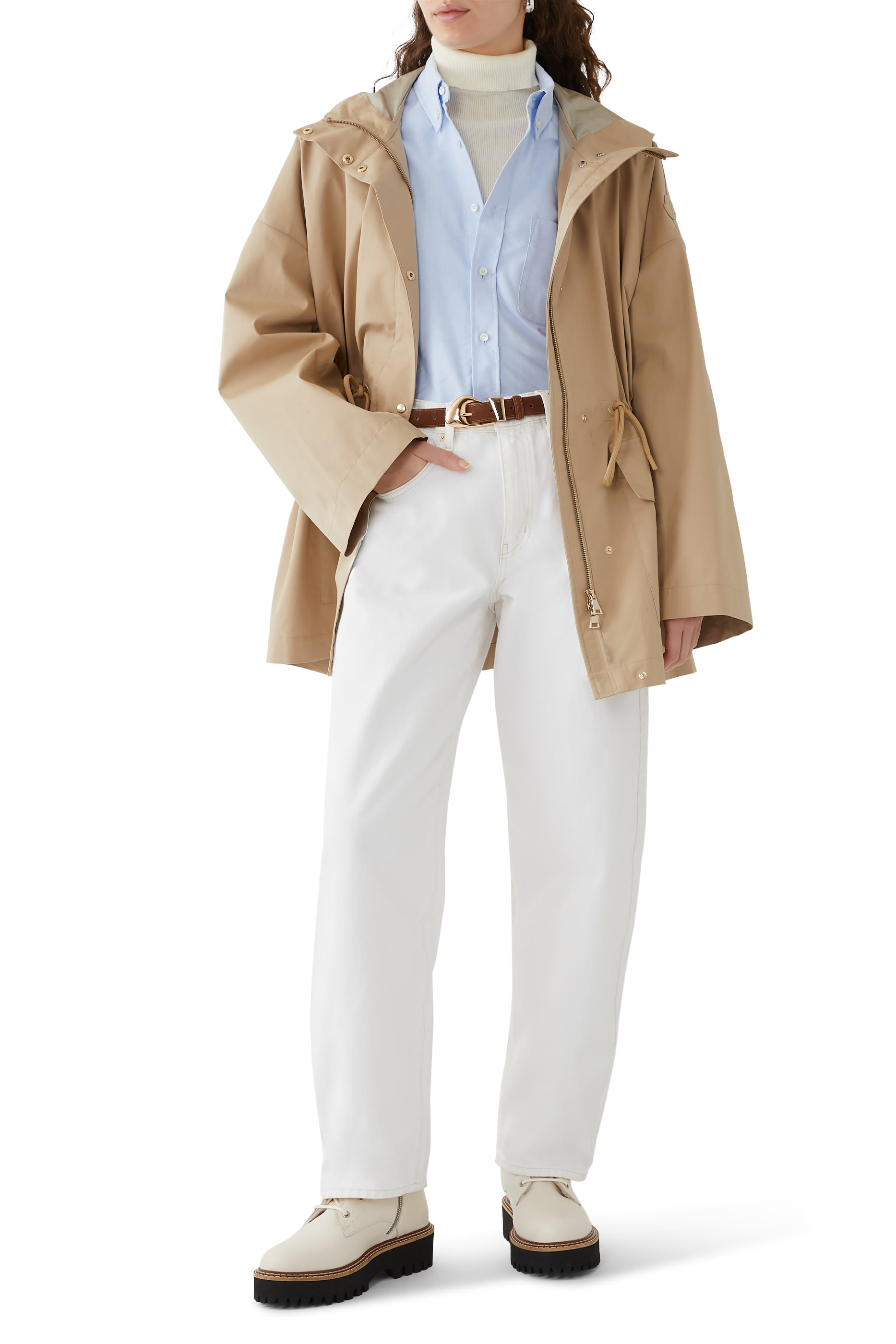 باركا غايون قصير بغطاء للرأس