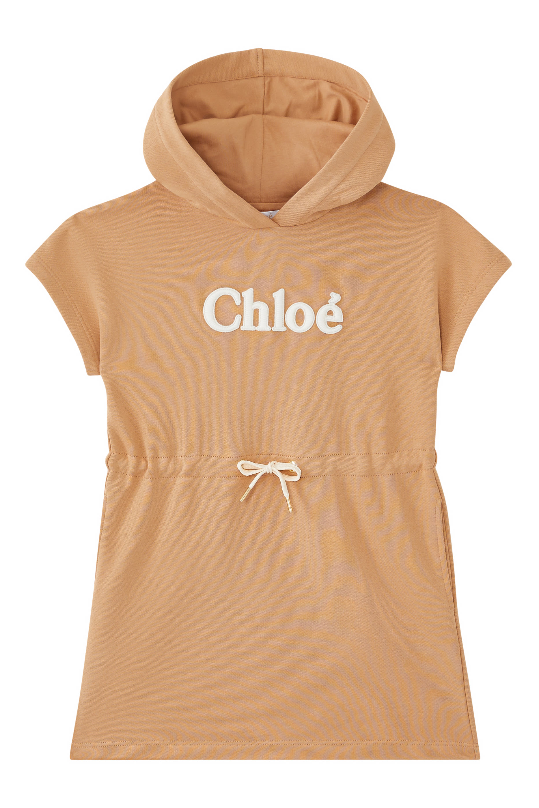 فستان بنمط سويت شيرت للأطفال بأكمام قصيرة