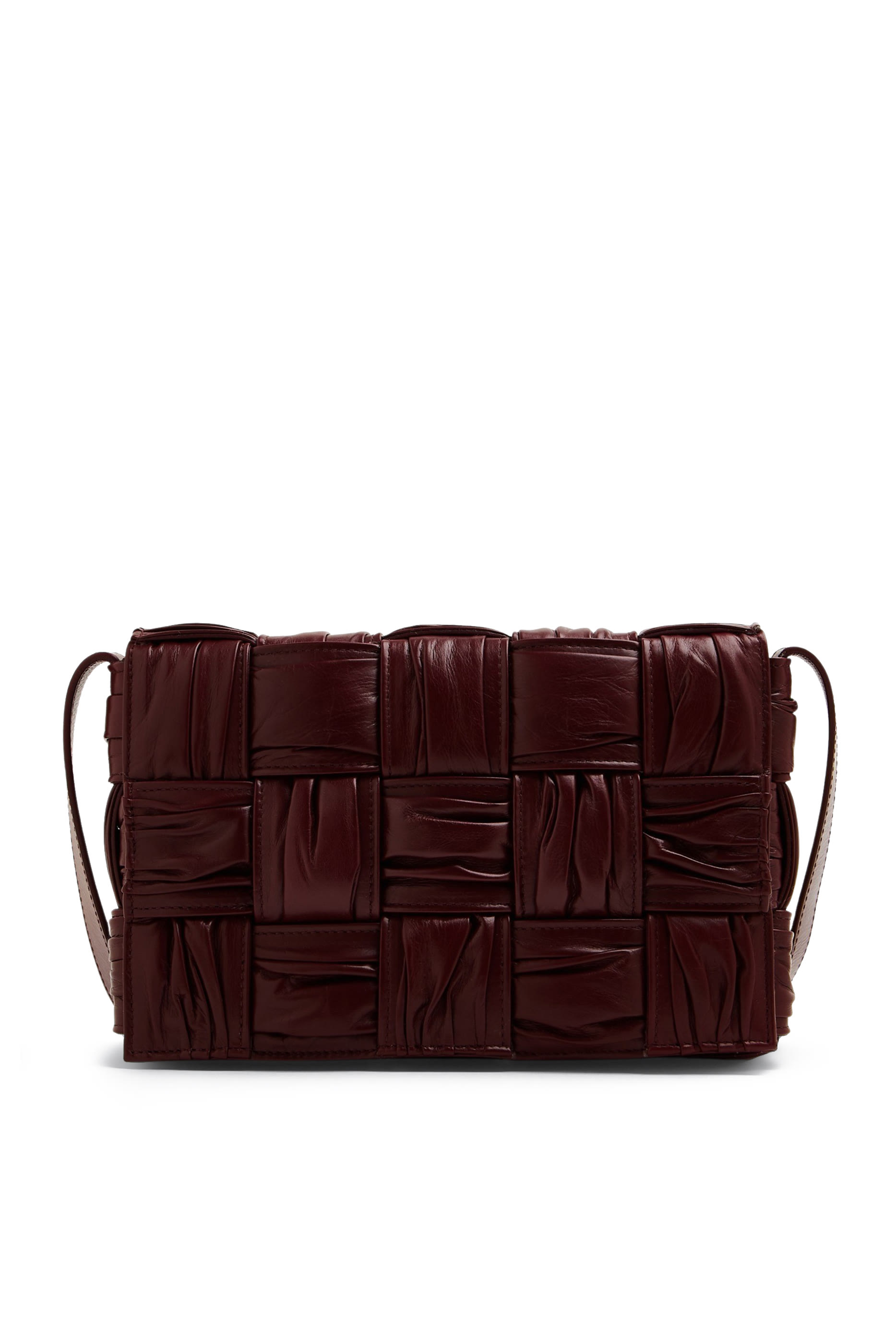 حقيبة كاسيت بتصميم مجدول بطيات