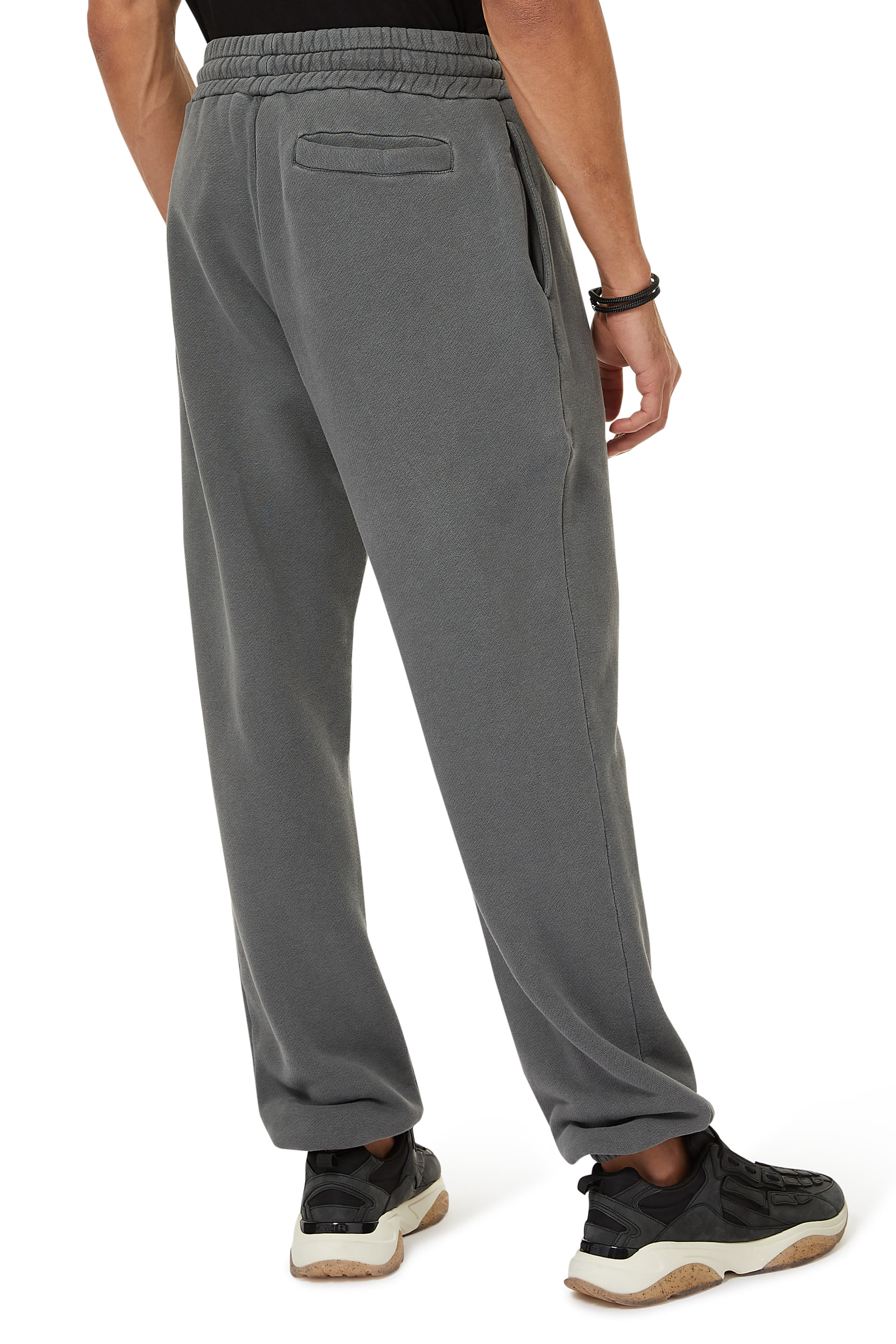 بنطال رياضي قطن بشعار منحني