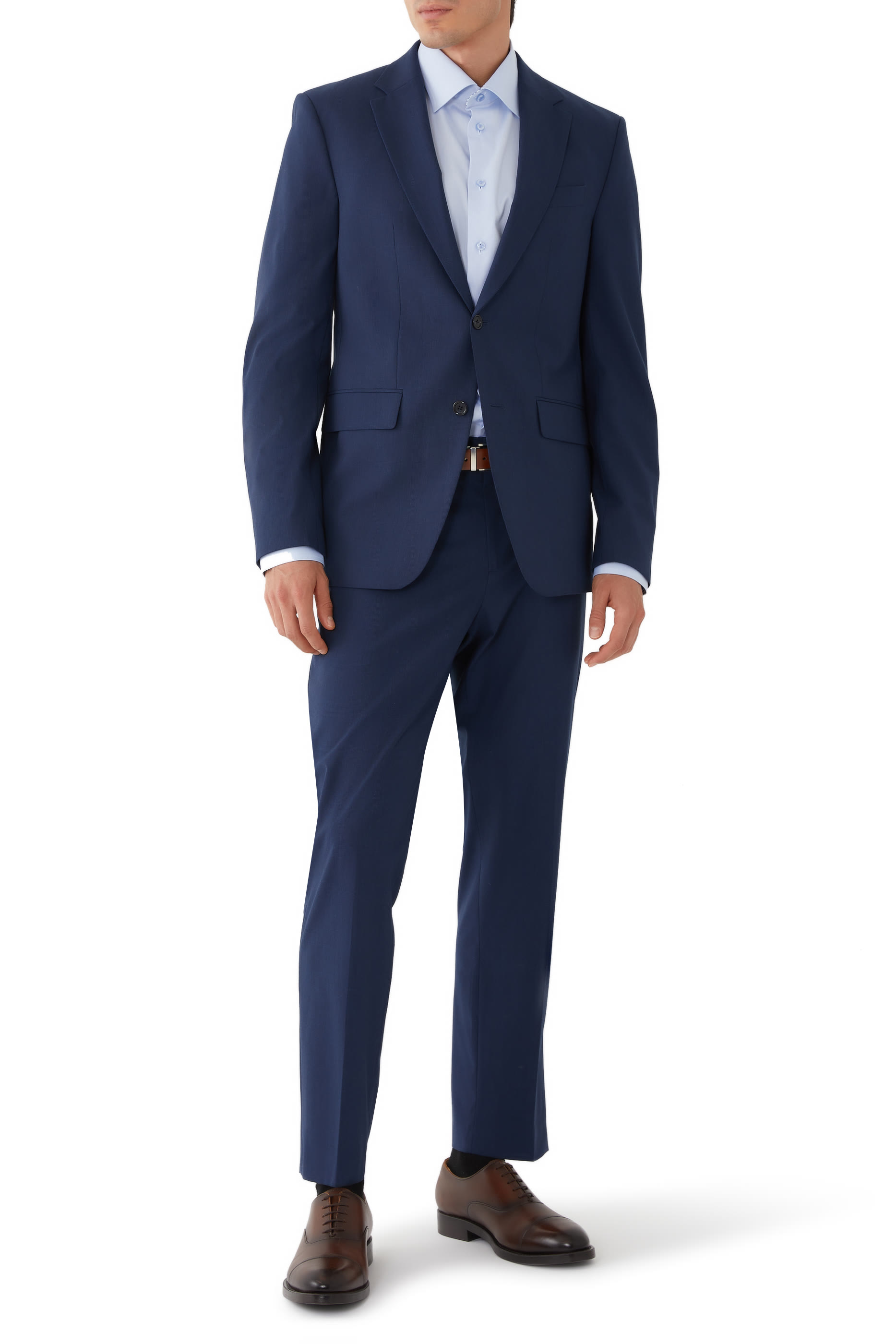 قميص بنقشة هندسية تويل مميز للماركة