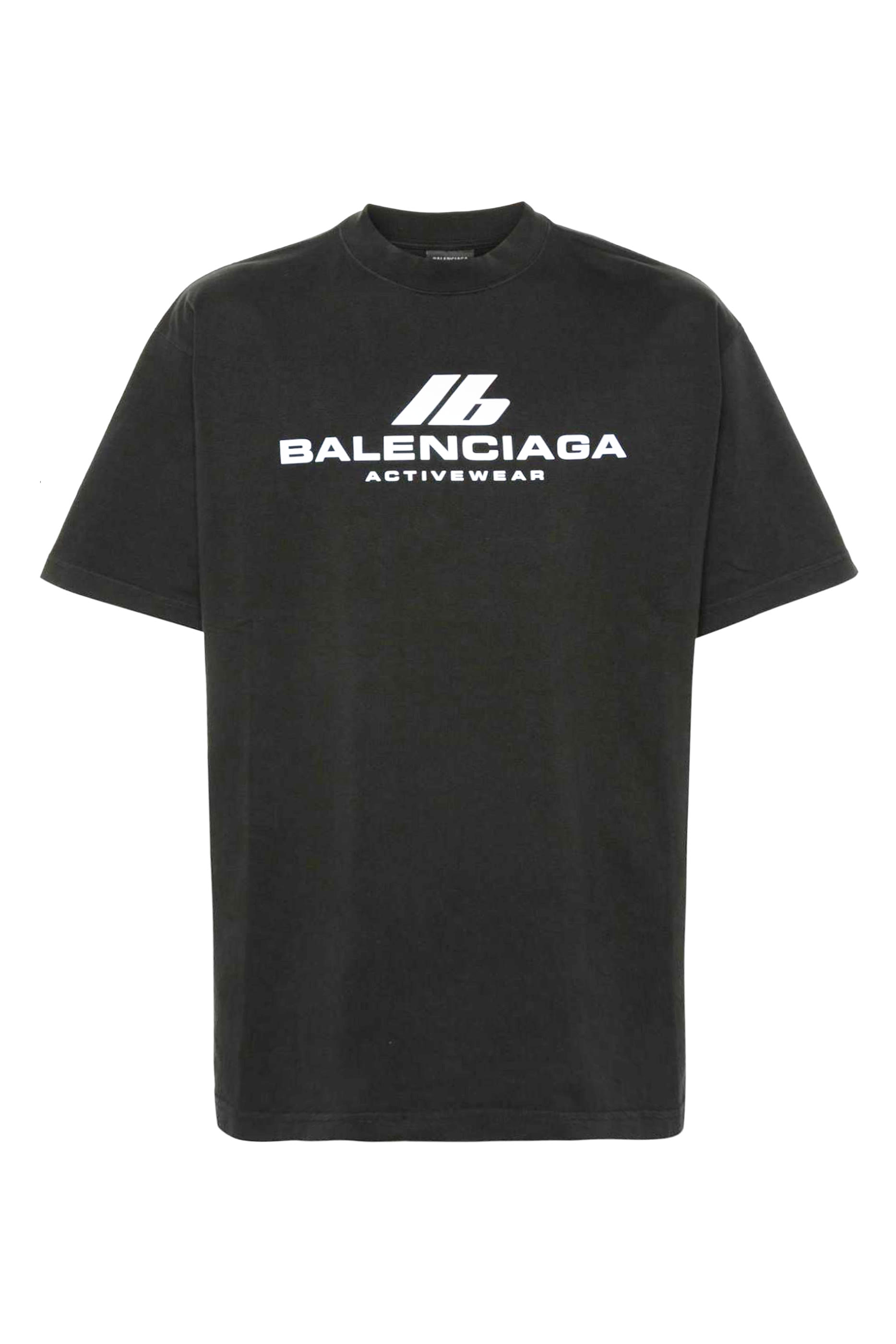 تيشيرت أكتيف وير بشعار الماركة قطن