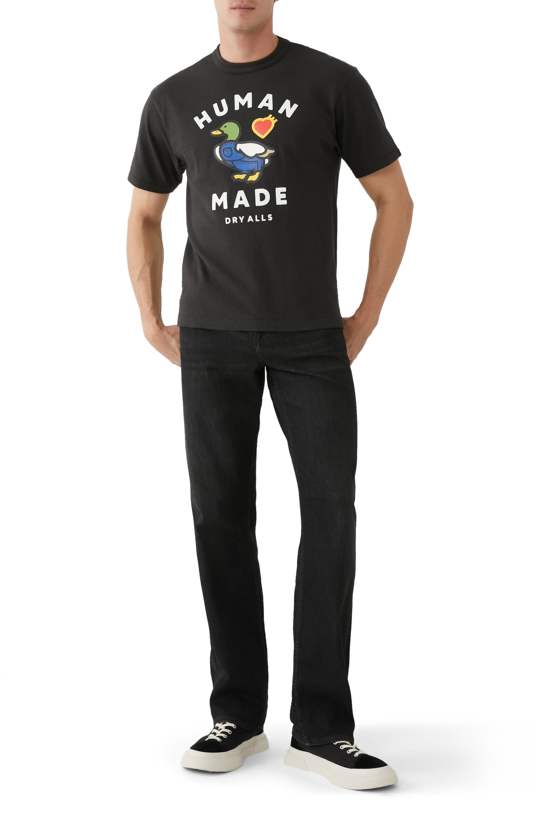 تيشيرت بطبعات بطة غرافيك قطن