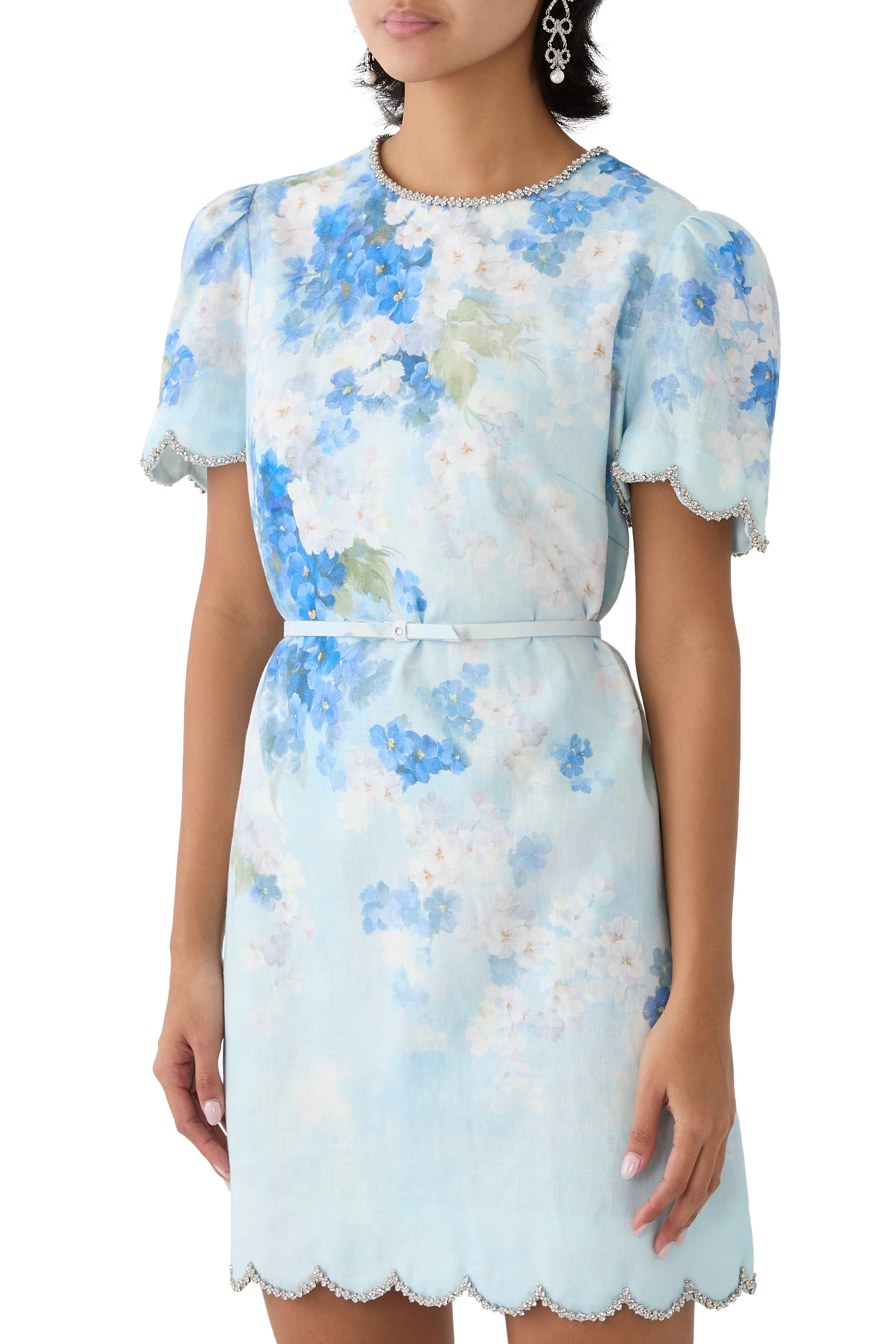 فستان كراش شيفت بحواف صدفية