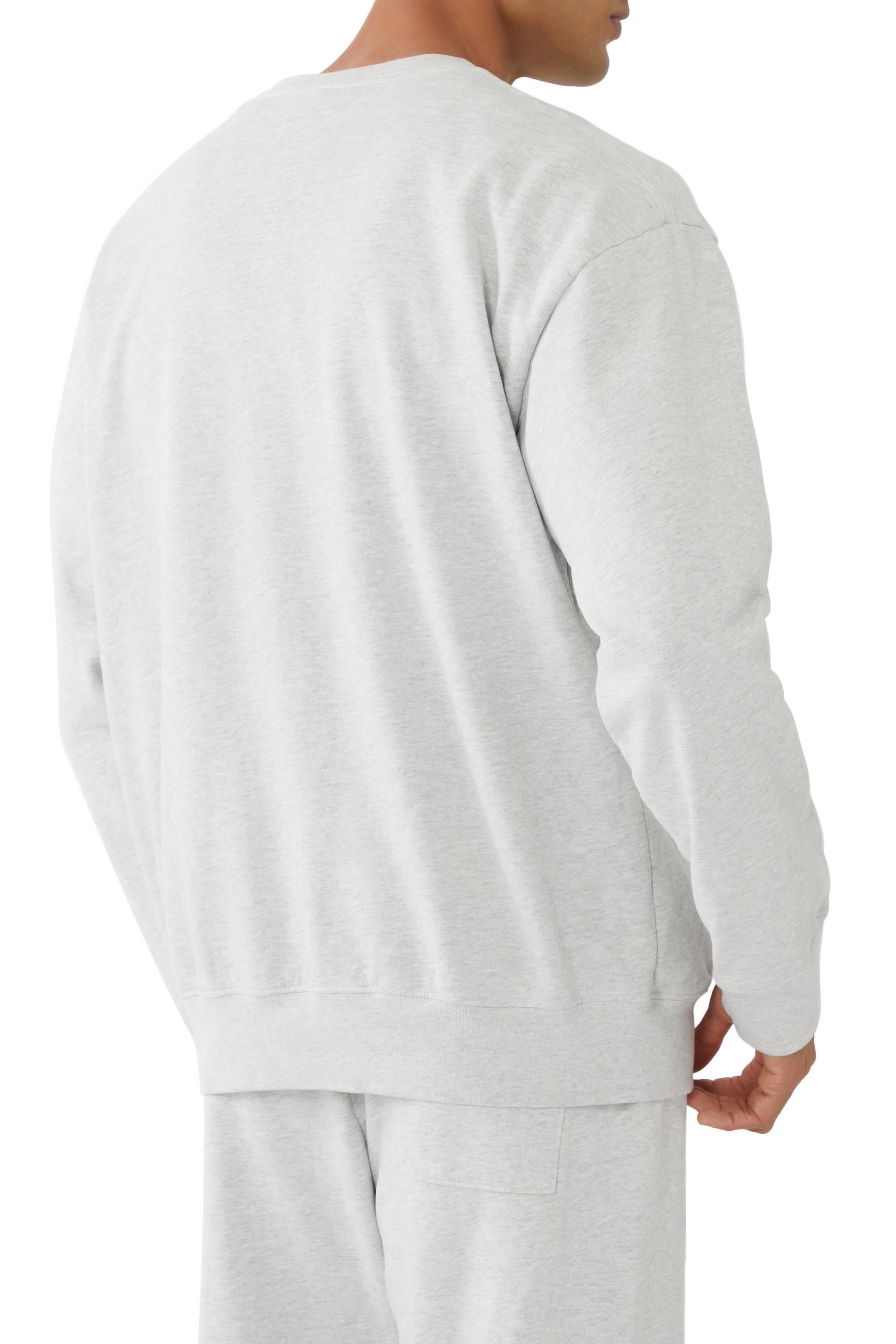 سويت شيرت بياقة ضيقة ونقشة بتصميم جامعي