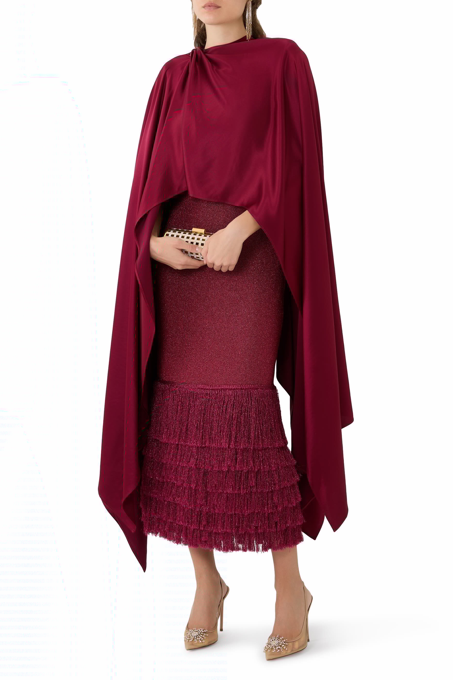 حذاء فاير وورك كلاسيكي 105 مرصع بكريستال بحواف ساتان قماش شبكي