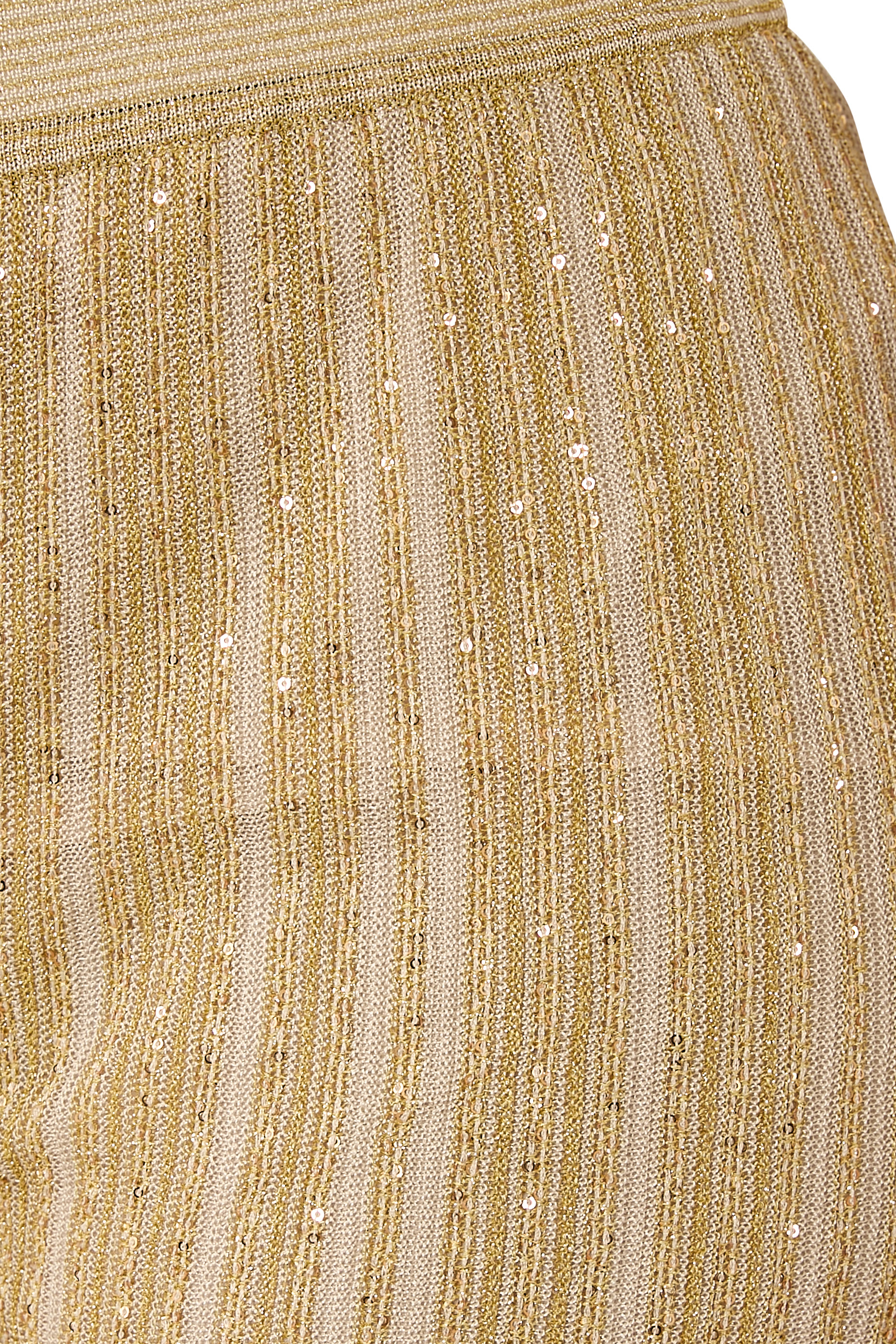 بنطال بقصة ساق مستقيمة بخيوط لامعة ونقشة خطوط متعرجة