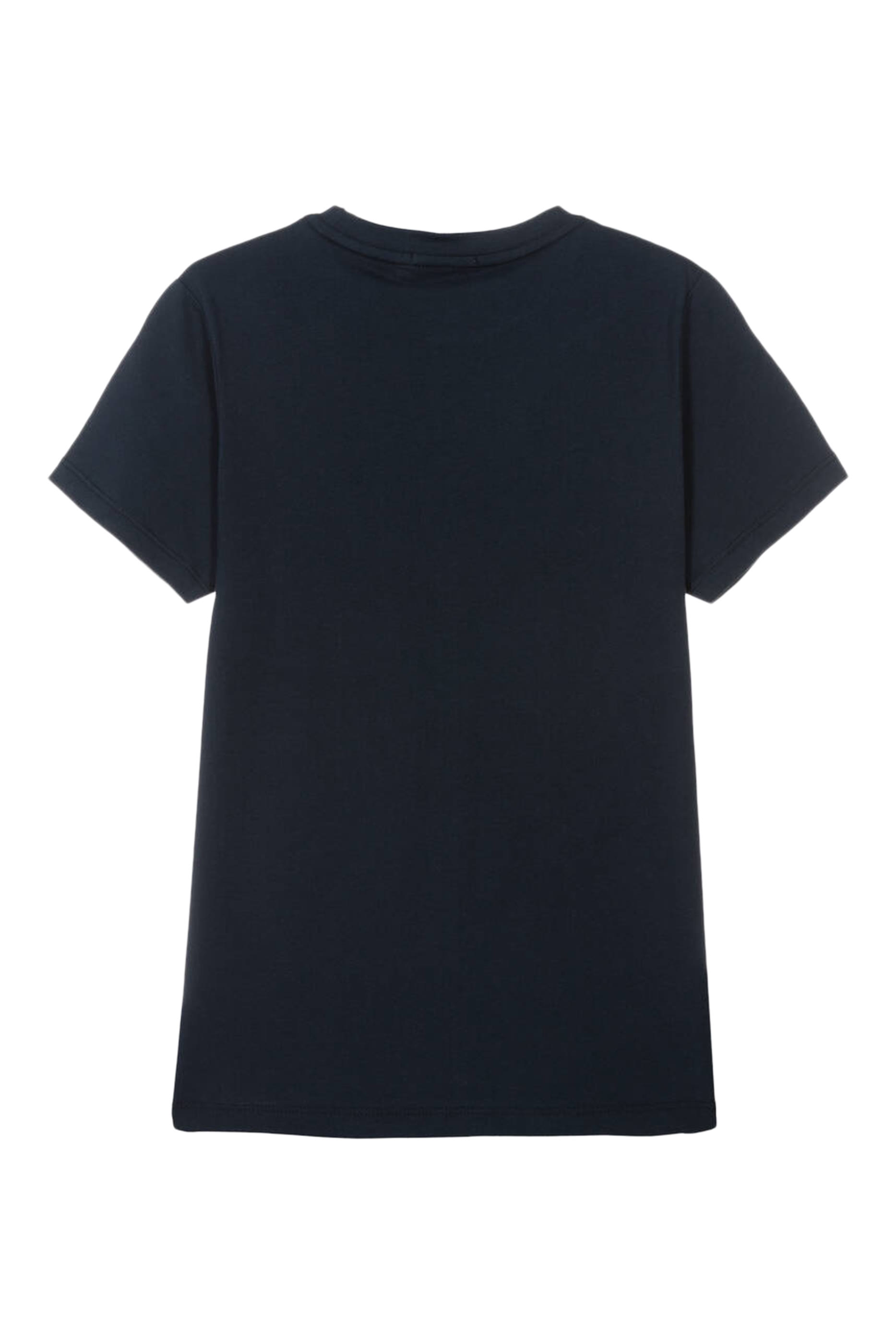 تيشيرت قطن بطبعات شعار الماركة للأطفال