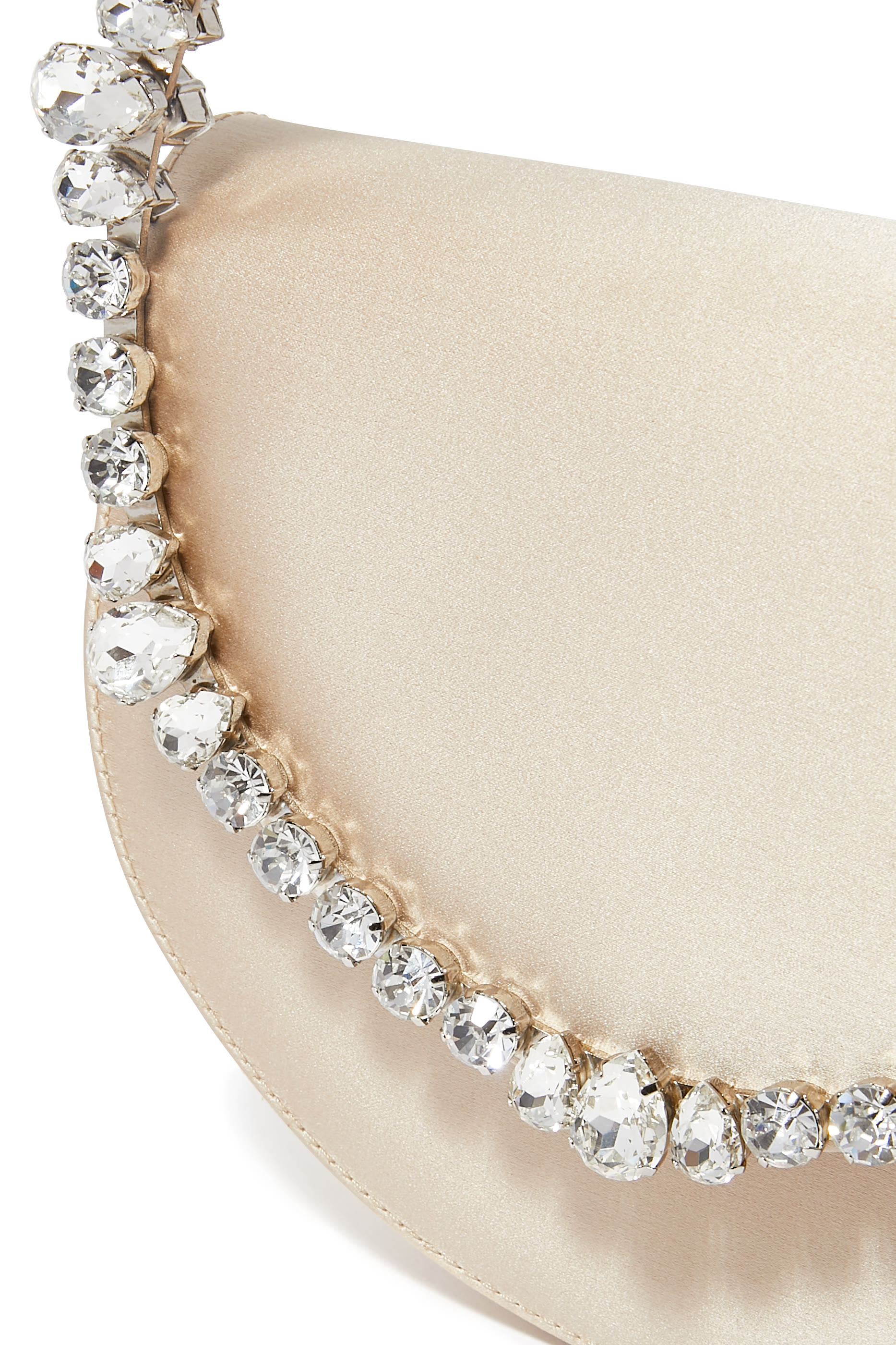 حقيبة كلاتش إيترنيتي بغطاء قلاب مرصع ستان