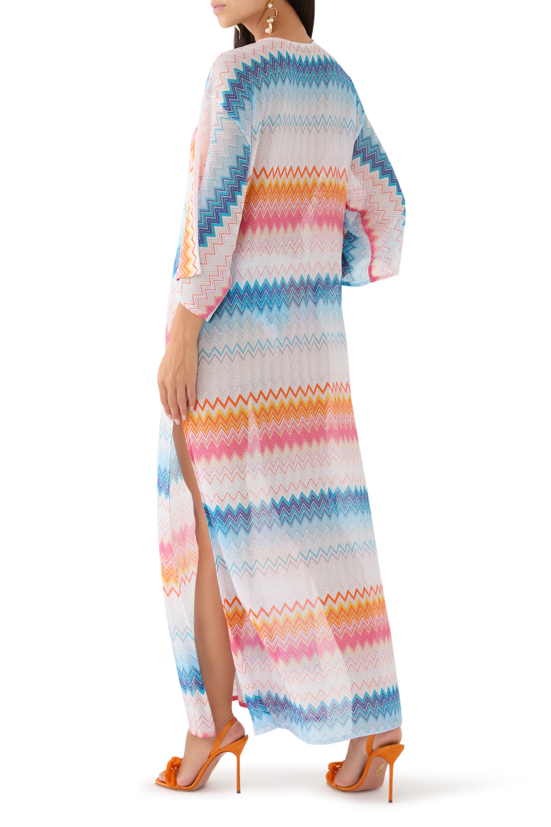 فستان للإرتداء فوق ملابس السباحة أومبريه منسوج