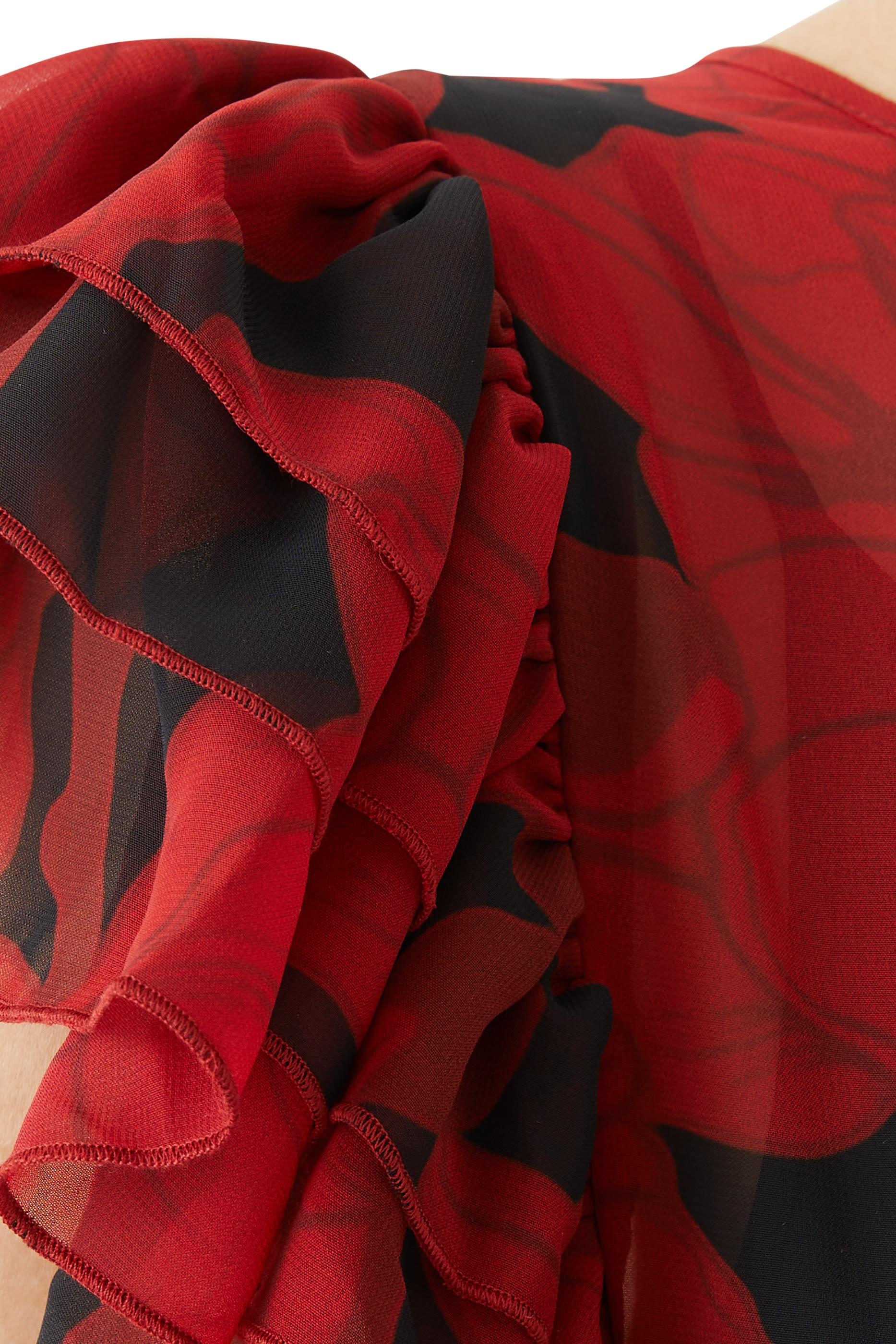 فستان بوغانفيليا طويل شيفون