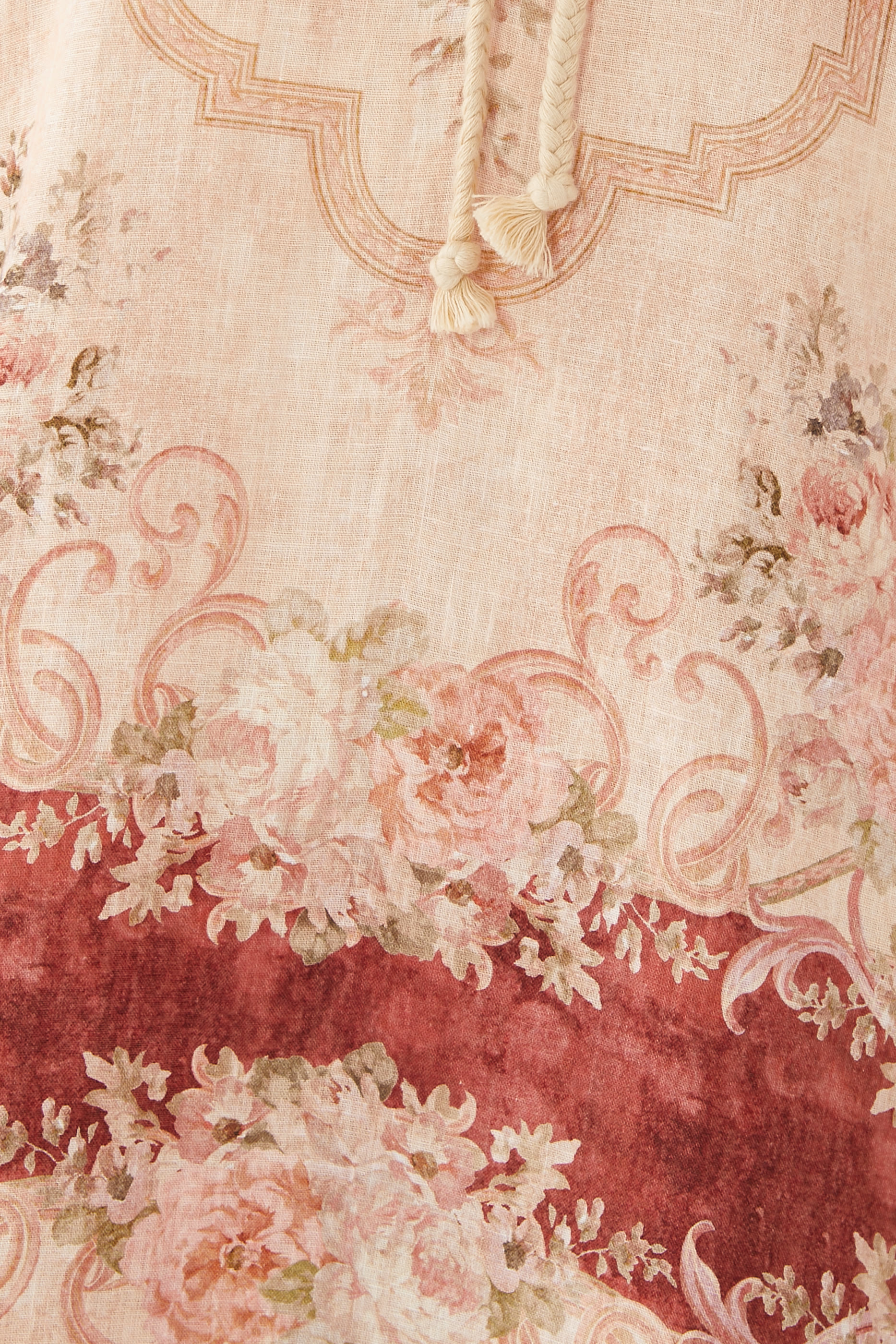 فستان لوريل بتصميم قفطان متوسط الطول