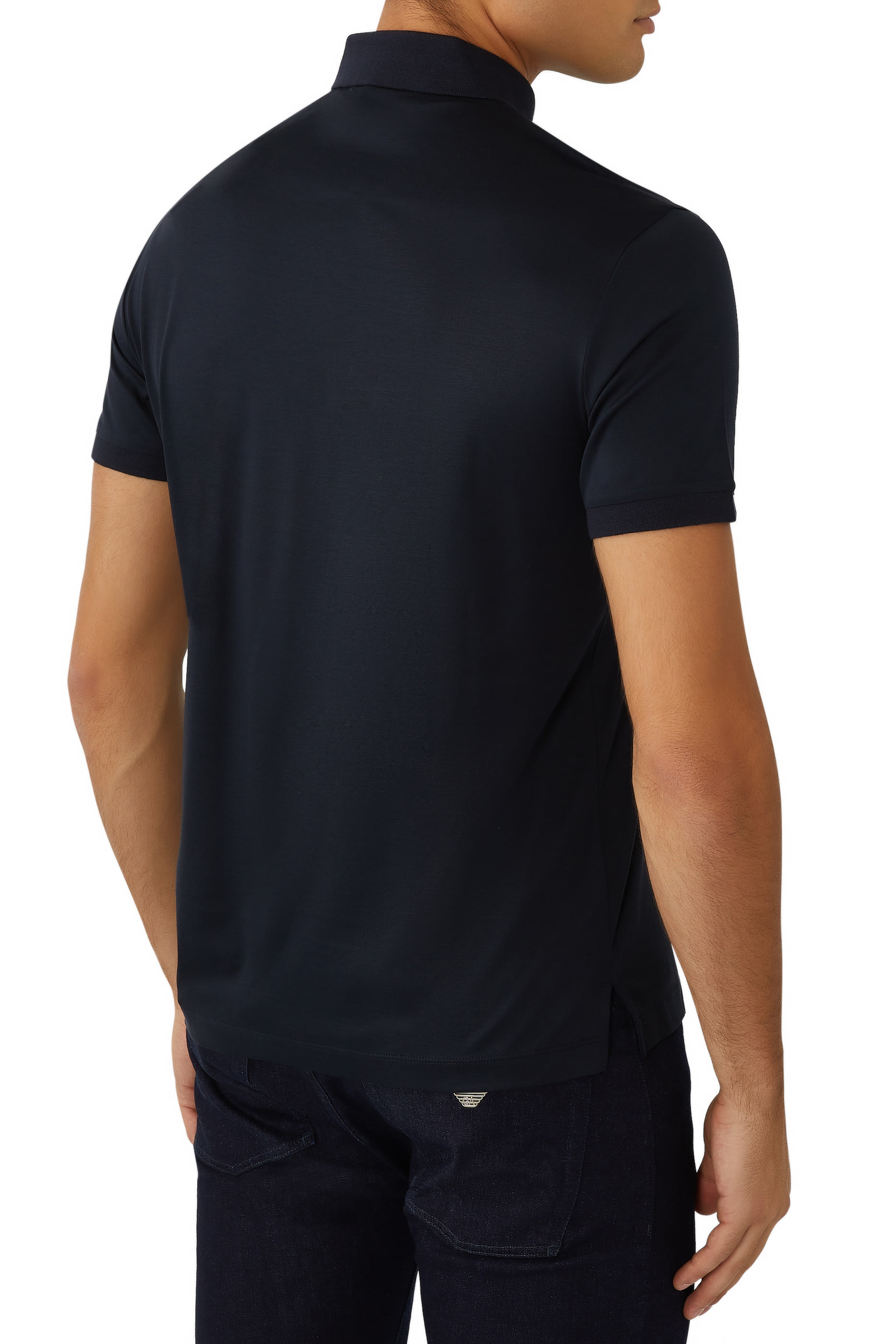 قميص بولو مطرز بشعار الماركة