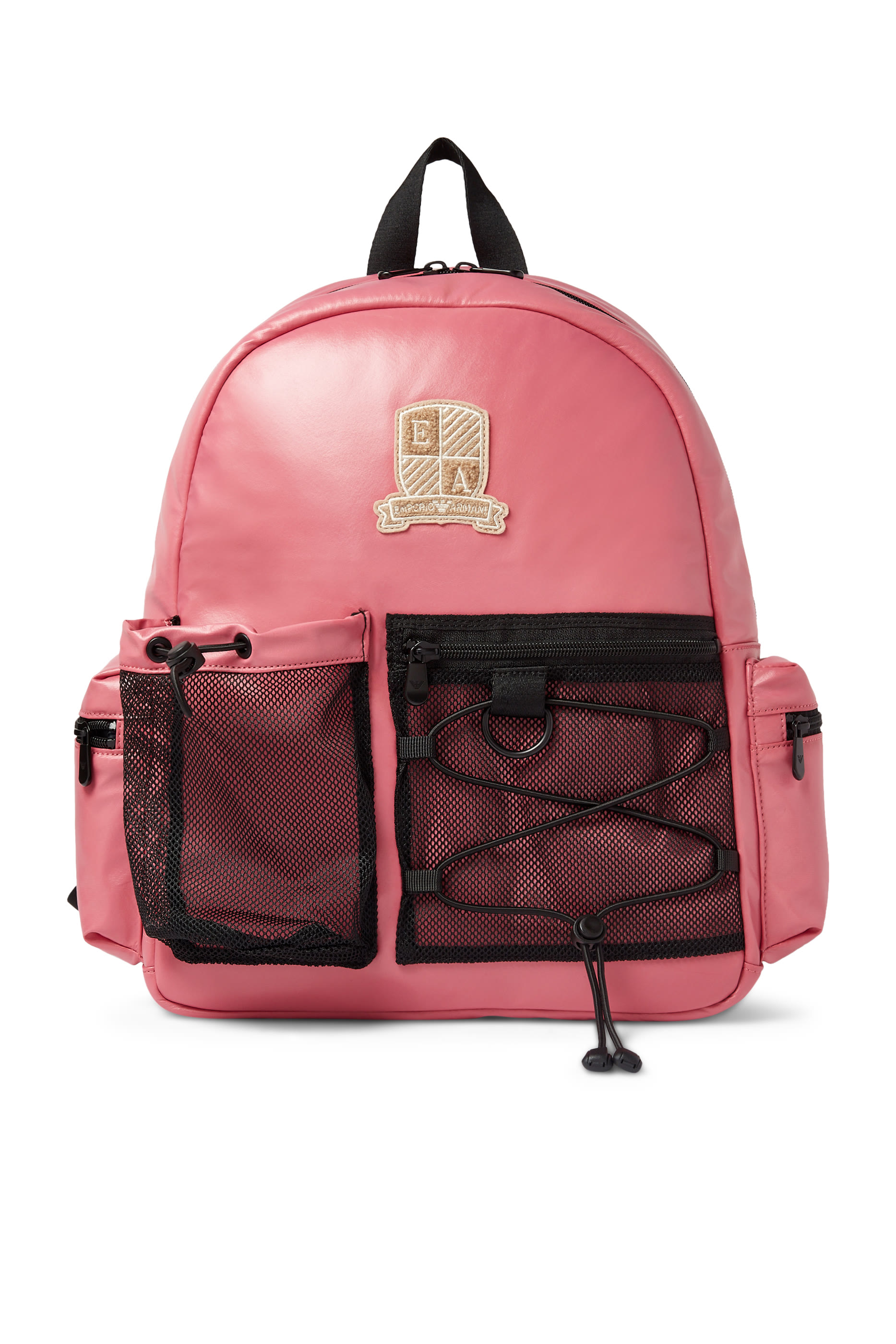 حقيبة ظهر نايلون بشعار الماركة للأطفال