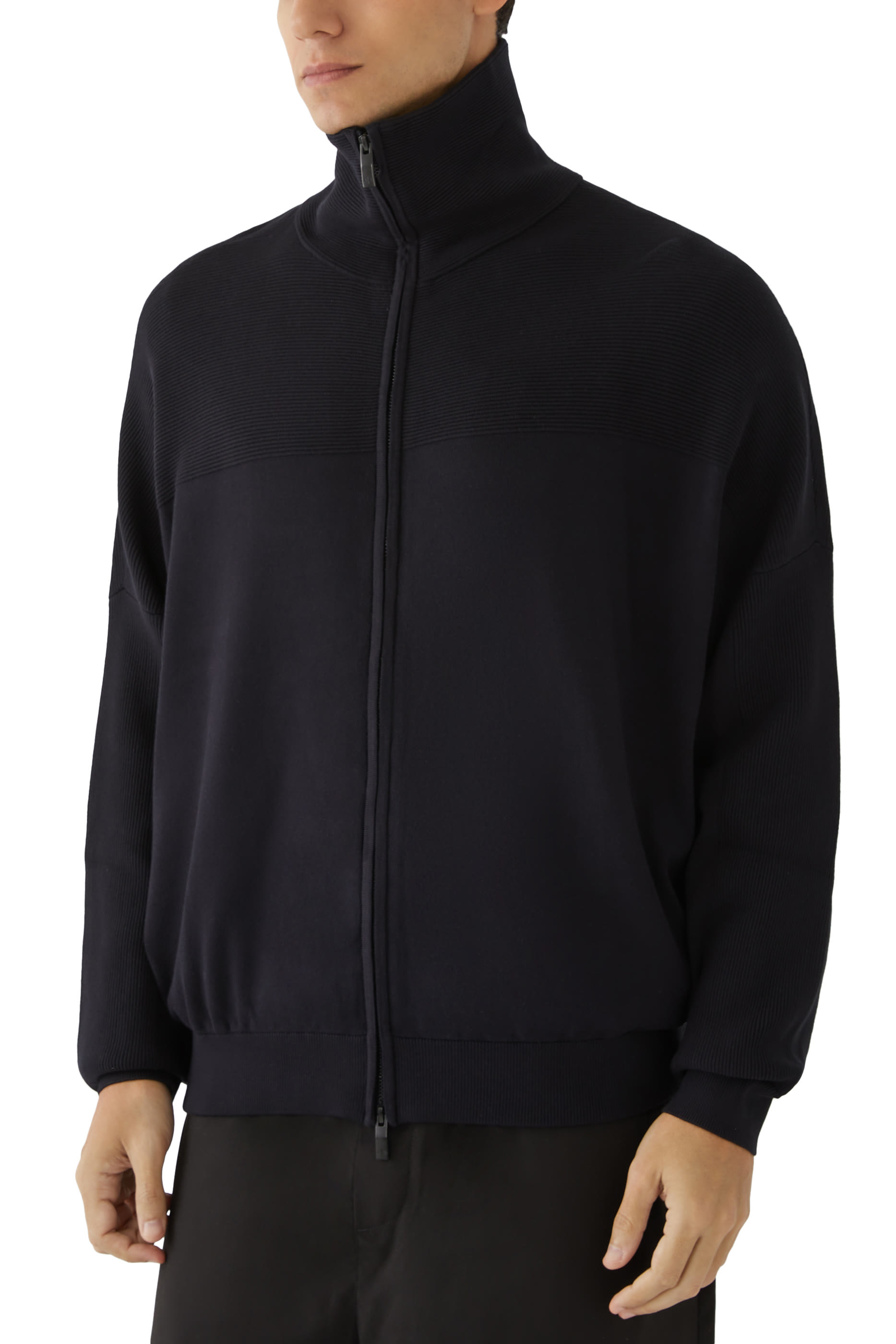 كارديغان ذا غريد بسحاب كامل وشعار الماركة