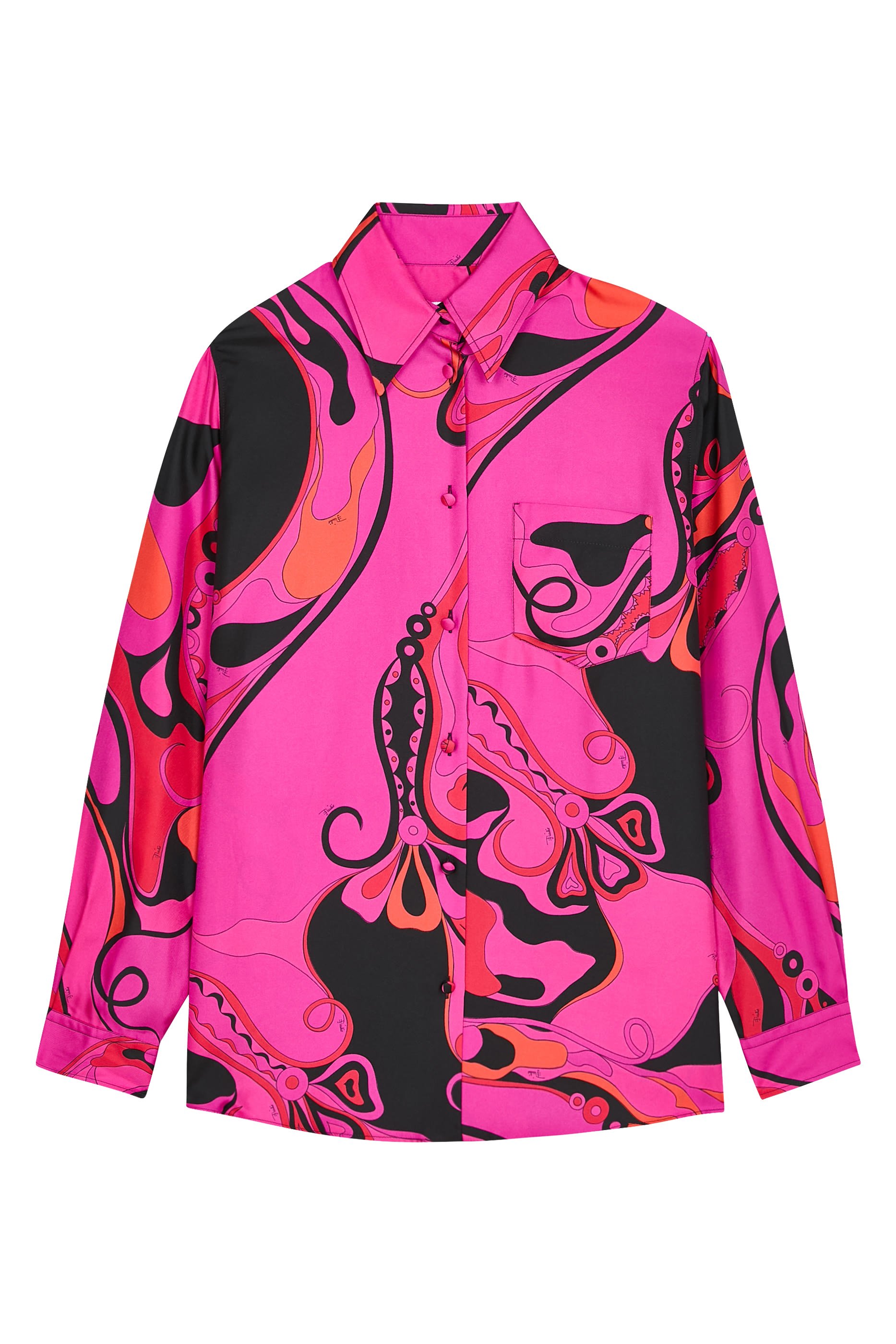 قميص بنقشة اوركيدي