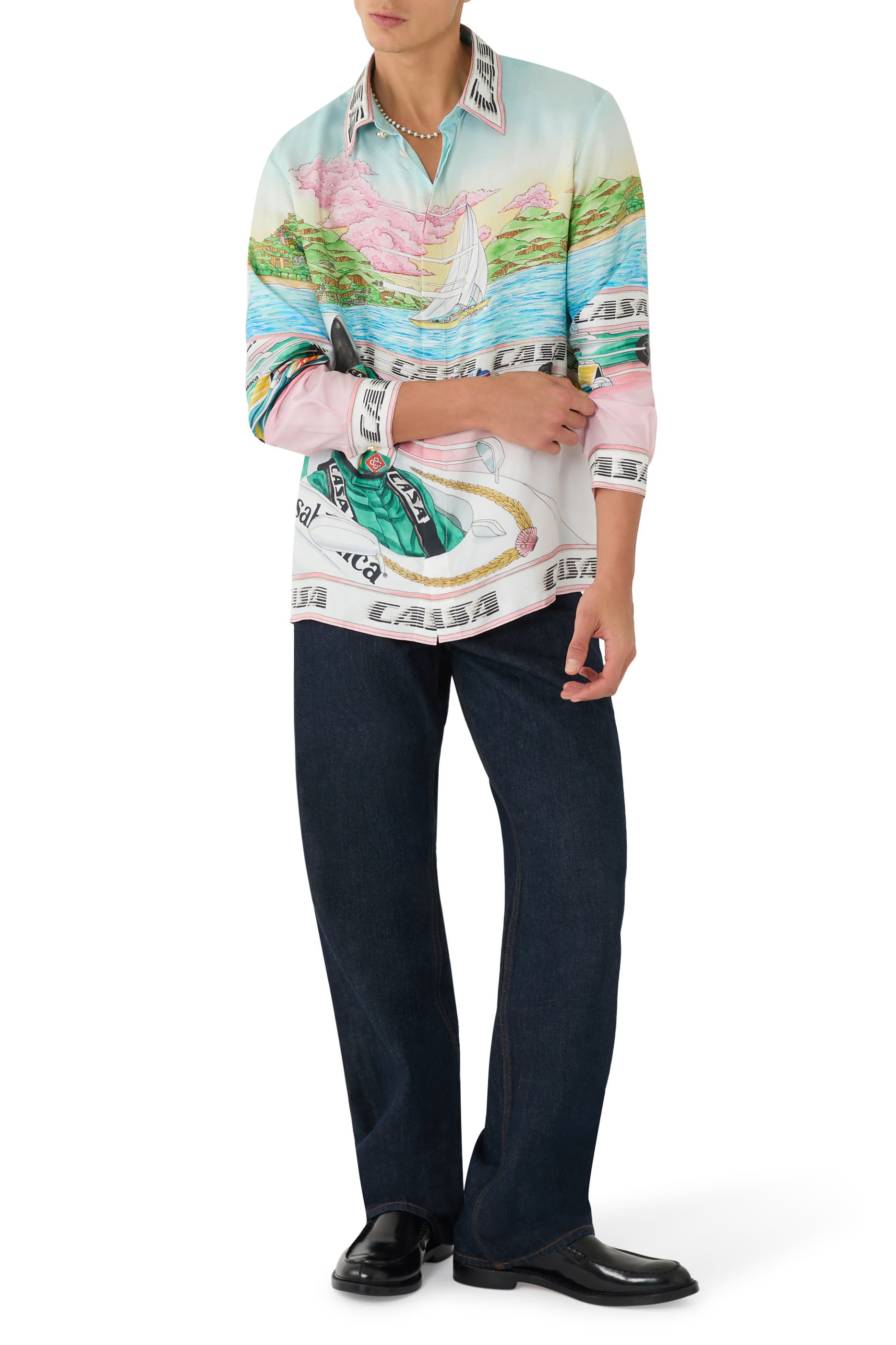 The Art of Racing Long Sleeve Silk Shirt