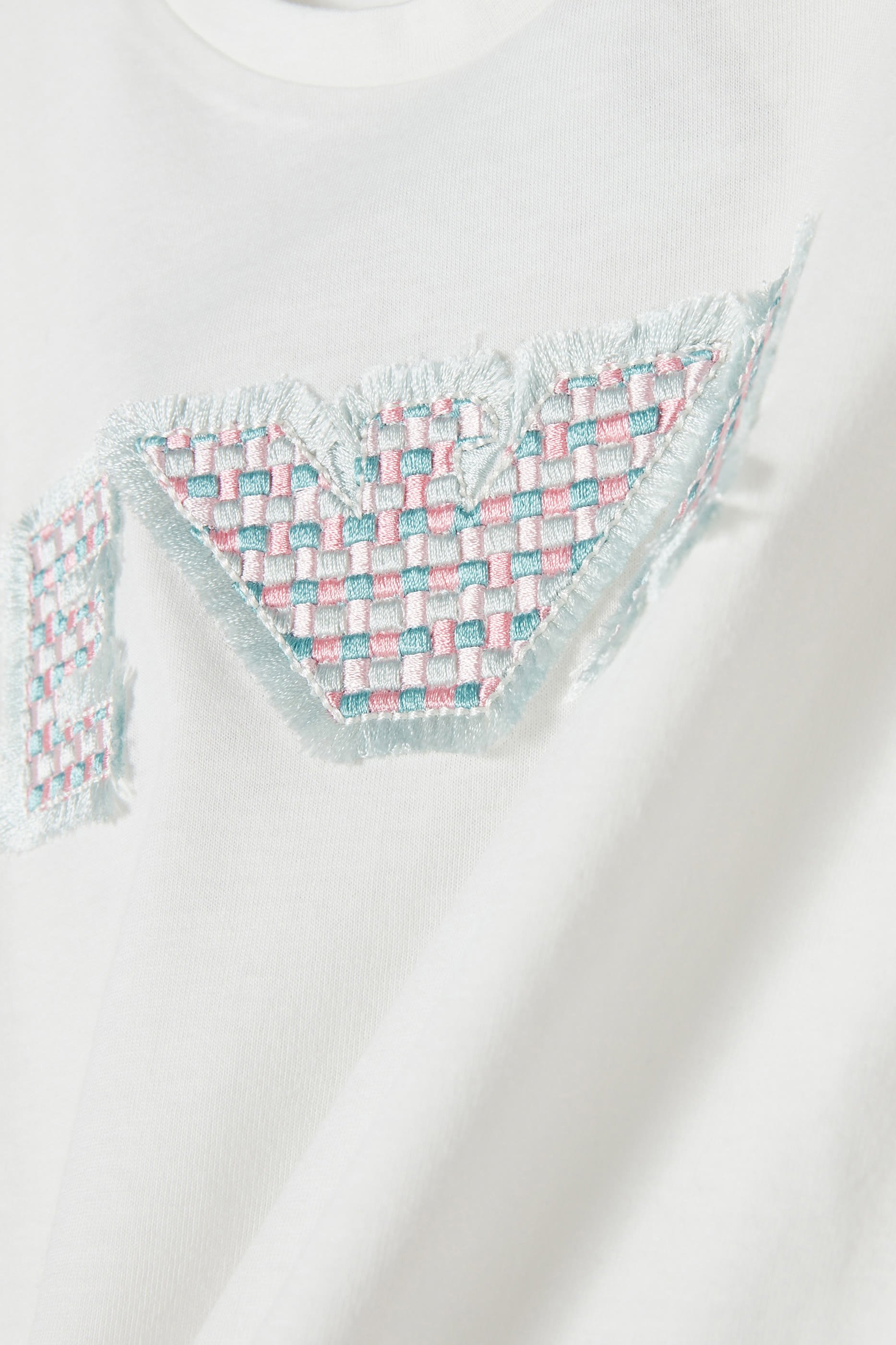  تيشيرت برقعة شعار الماركة كبيرة للأطفال