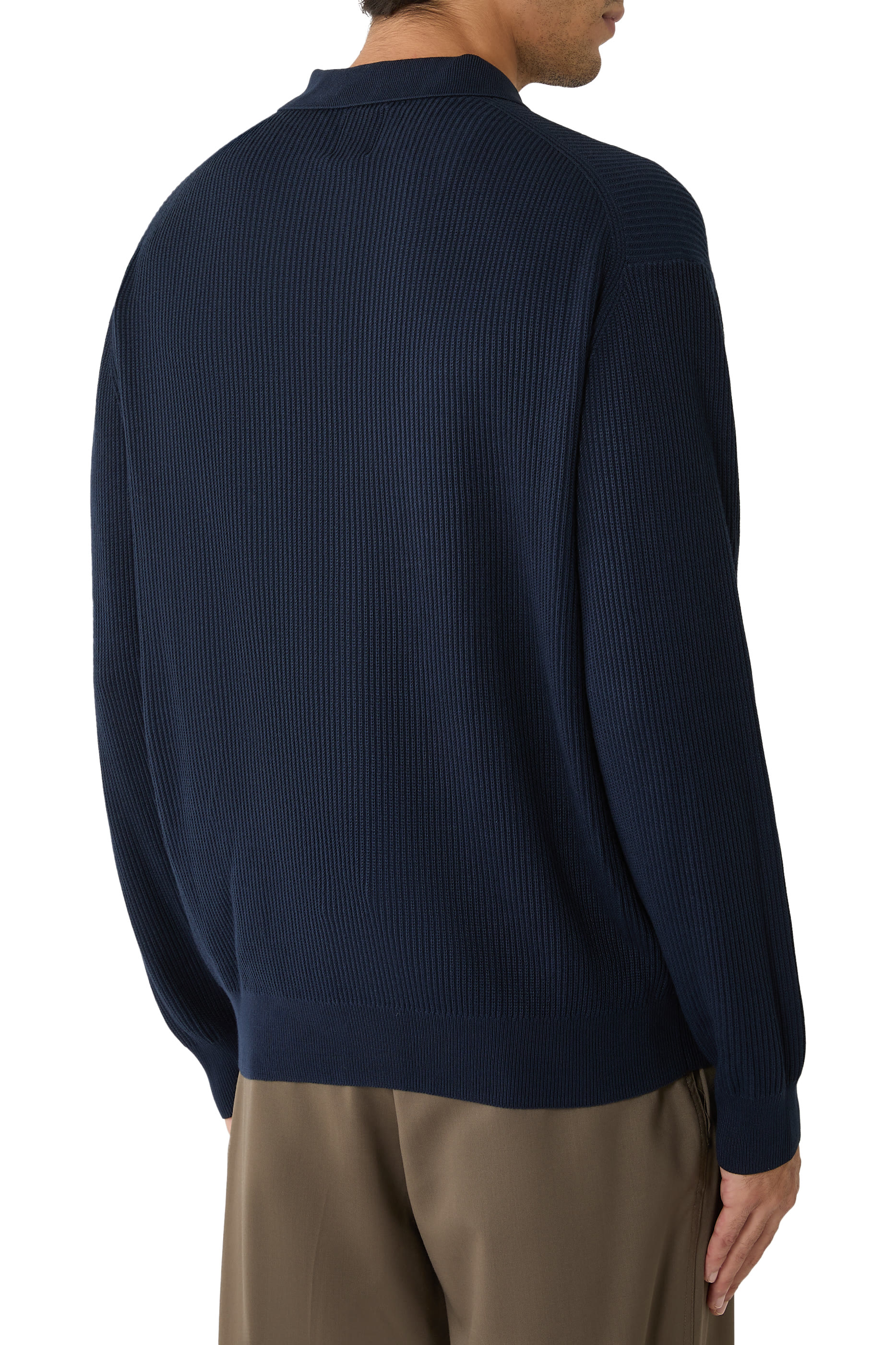 قميص بولو منسوج مضلع من تشكيلة نيويورك