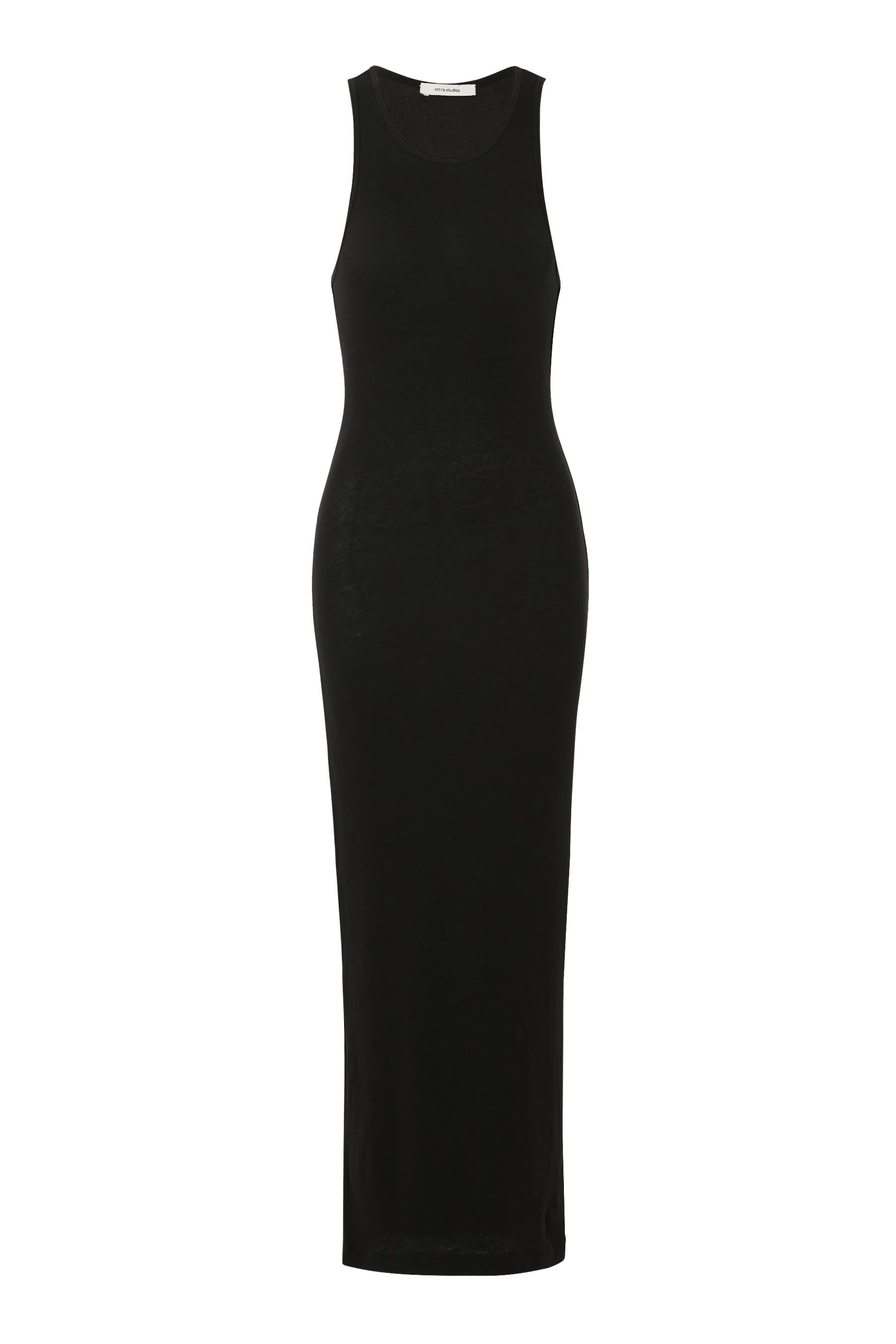 فستان ماسل متوسط الطول بلا أكمام