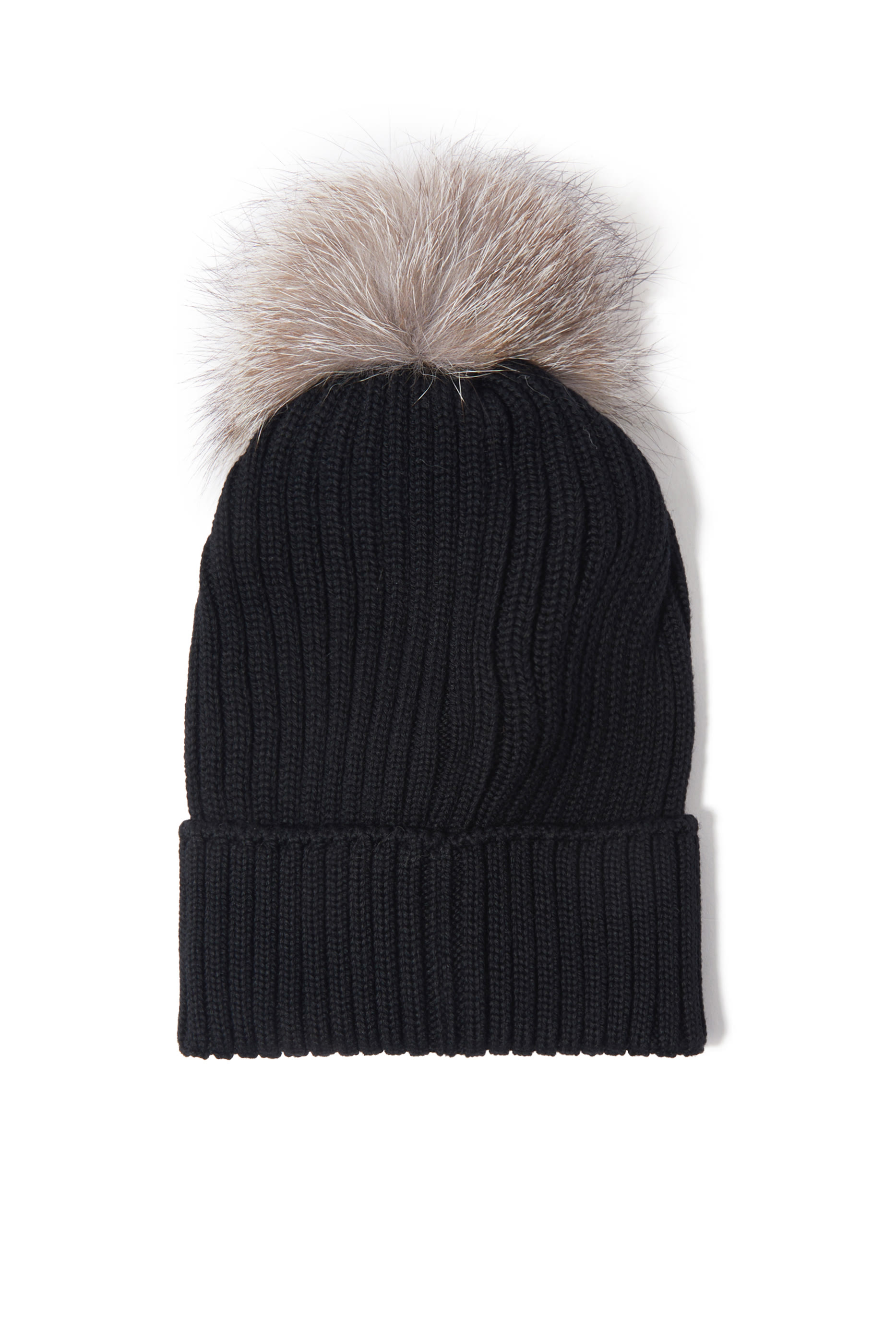 Kids Logo Patch Pompom Beanie