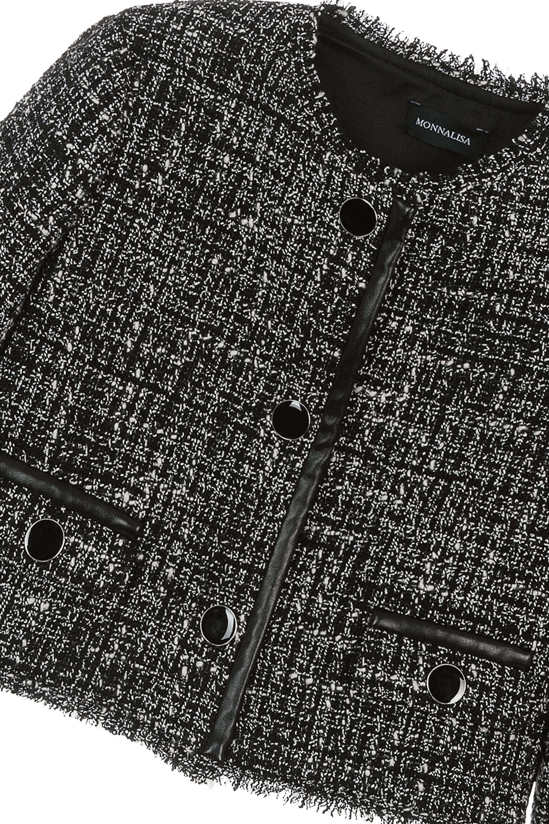 جاكيت قصير تويد للأطفال