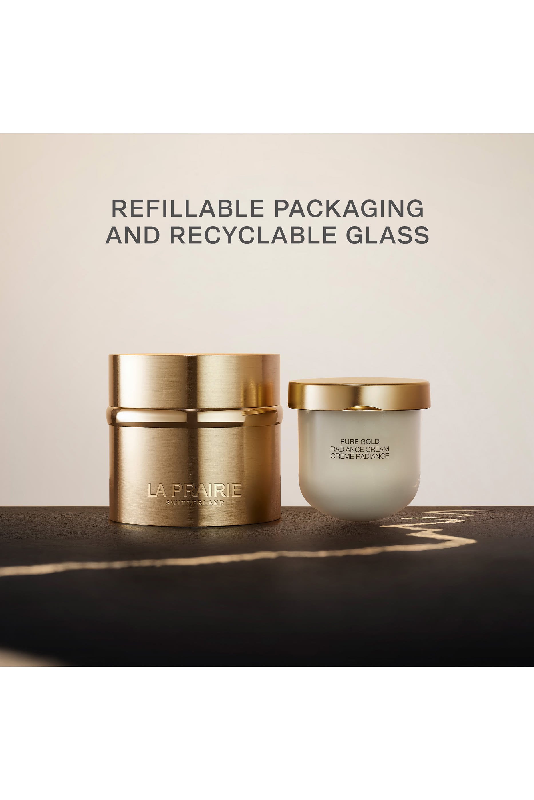 عبوة إعادة ملء كريم بيور غولد لإشراق البشرة