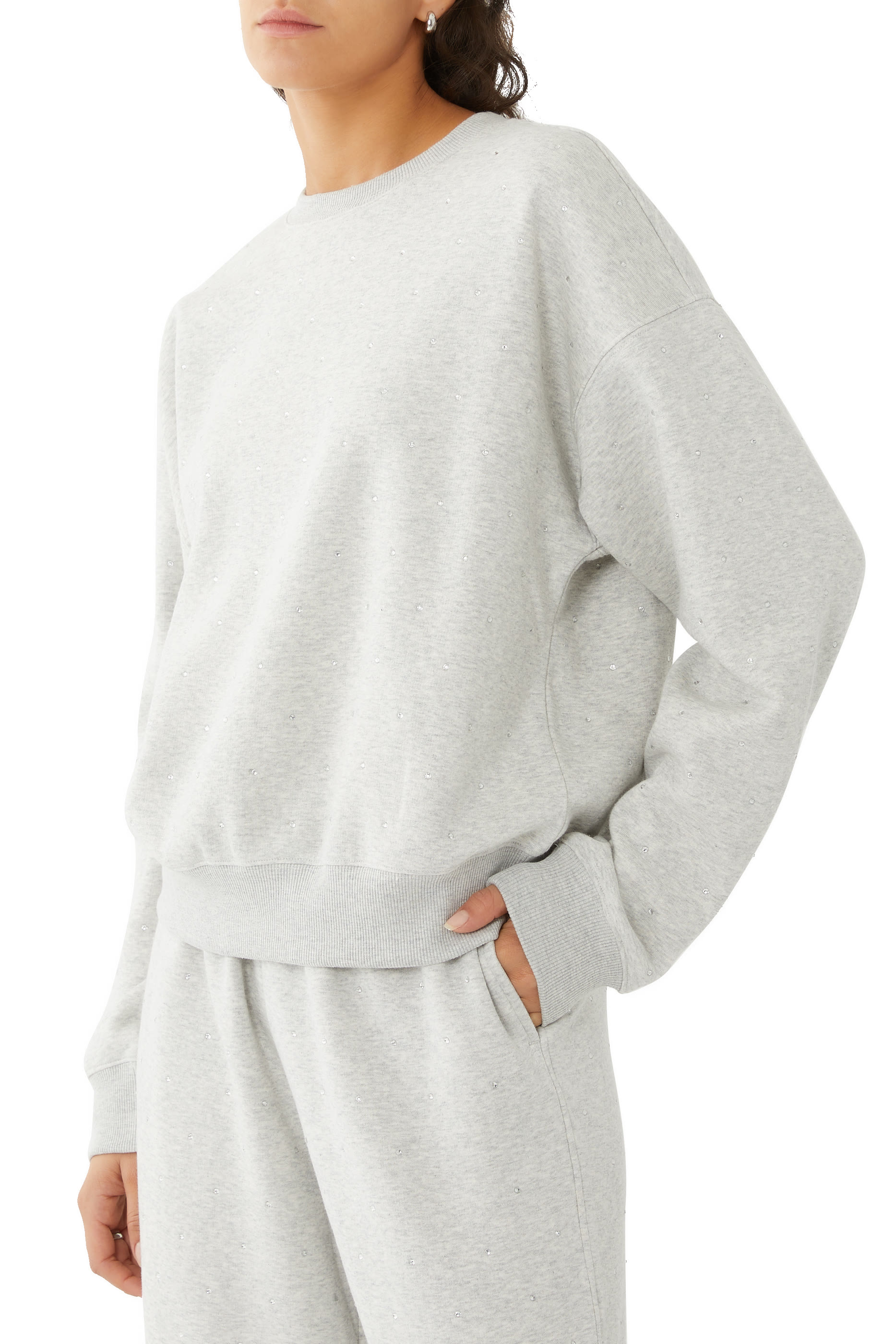 سويت شيرت مرصع بالكريستال