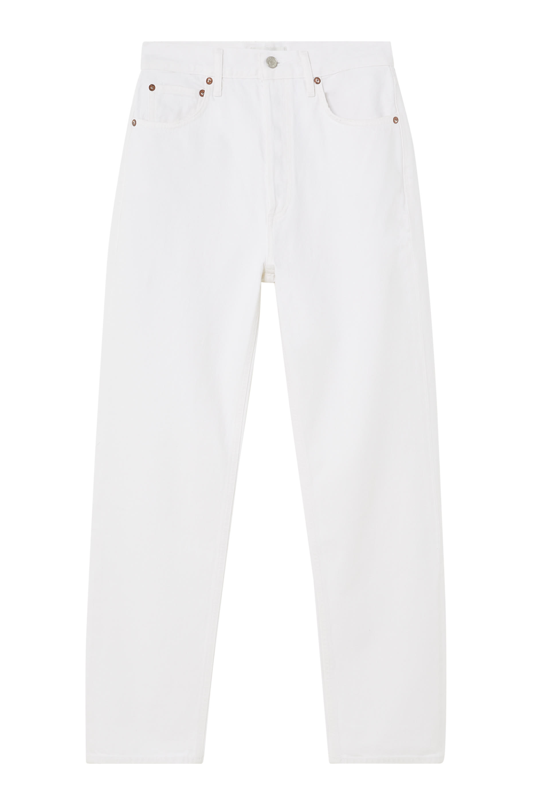 بنطال جينز ناينتيز بينش بخصر مرتفع وقصة ساق مستقيمة