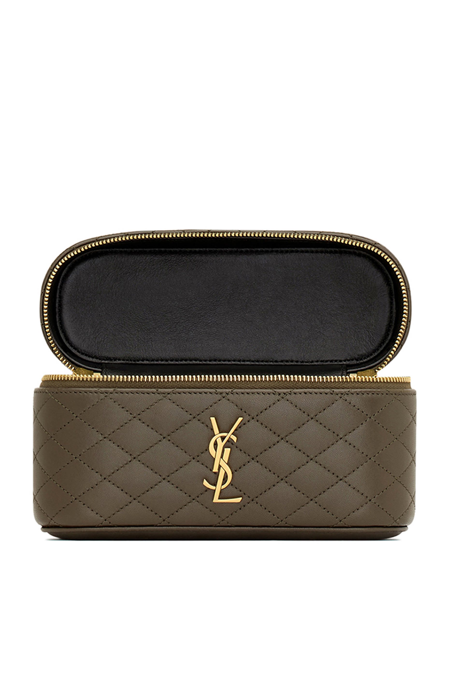 حقيبة مستحضرات تجميل غابي جلد حمل