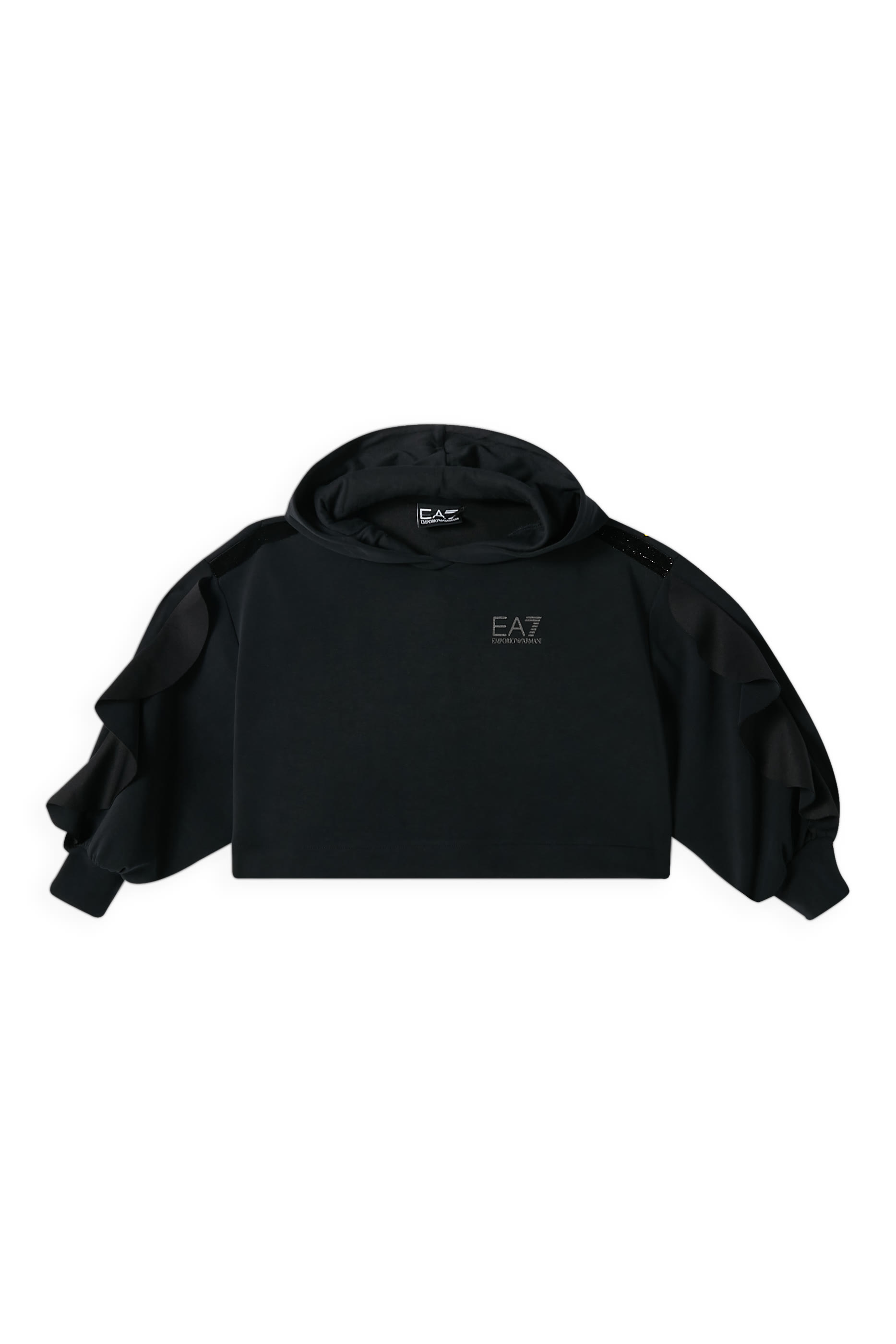 سويت شيرت قصير بغطاء رأس للأطفال