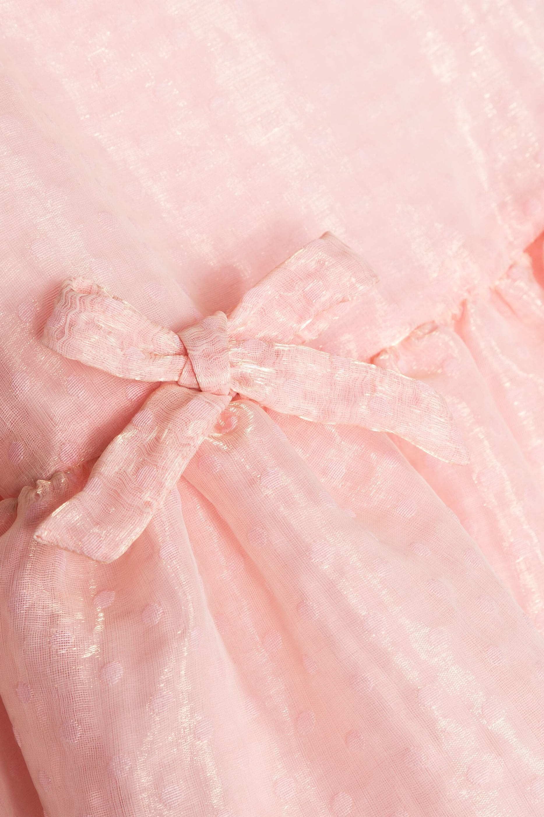 فستان بكشكش ونقشة نقاط للأطفال