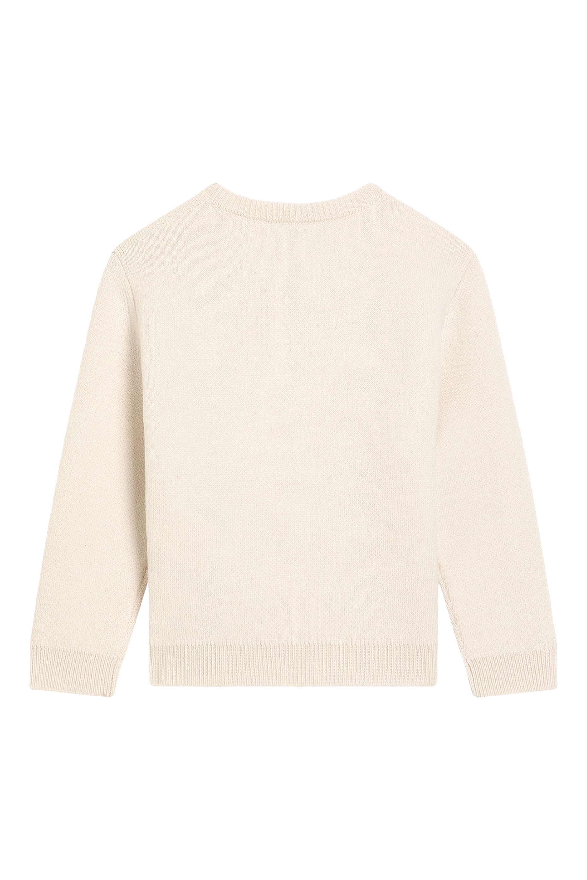 كنزة بشعار الماركة صوف للأطفال