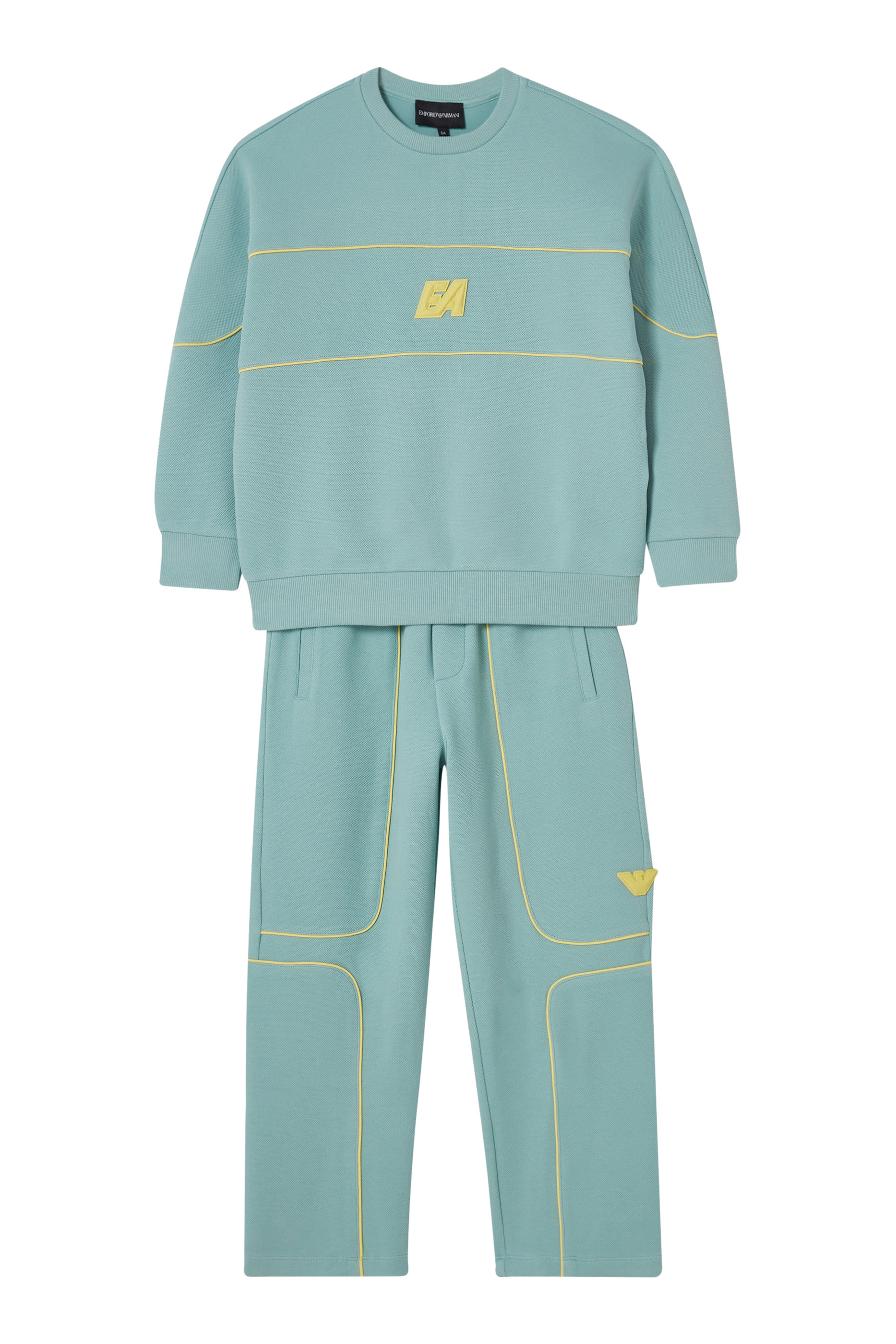 بنطال بحواف مزين بشعار الماركة للأطفال