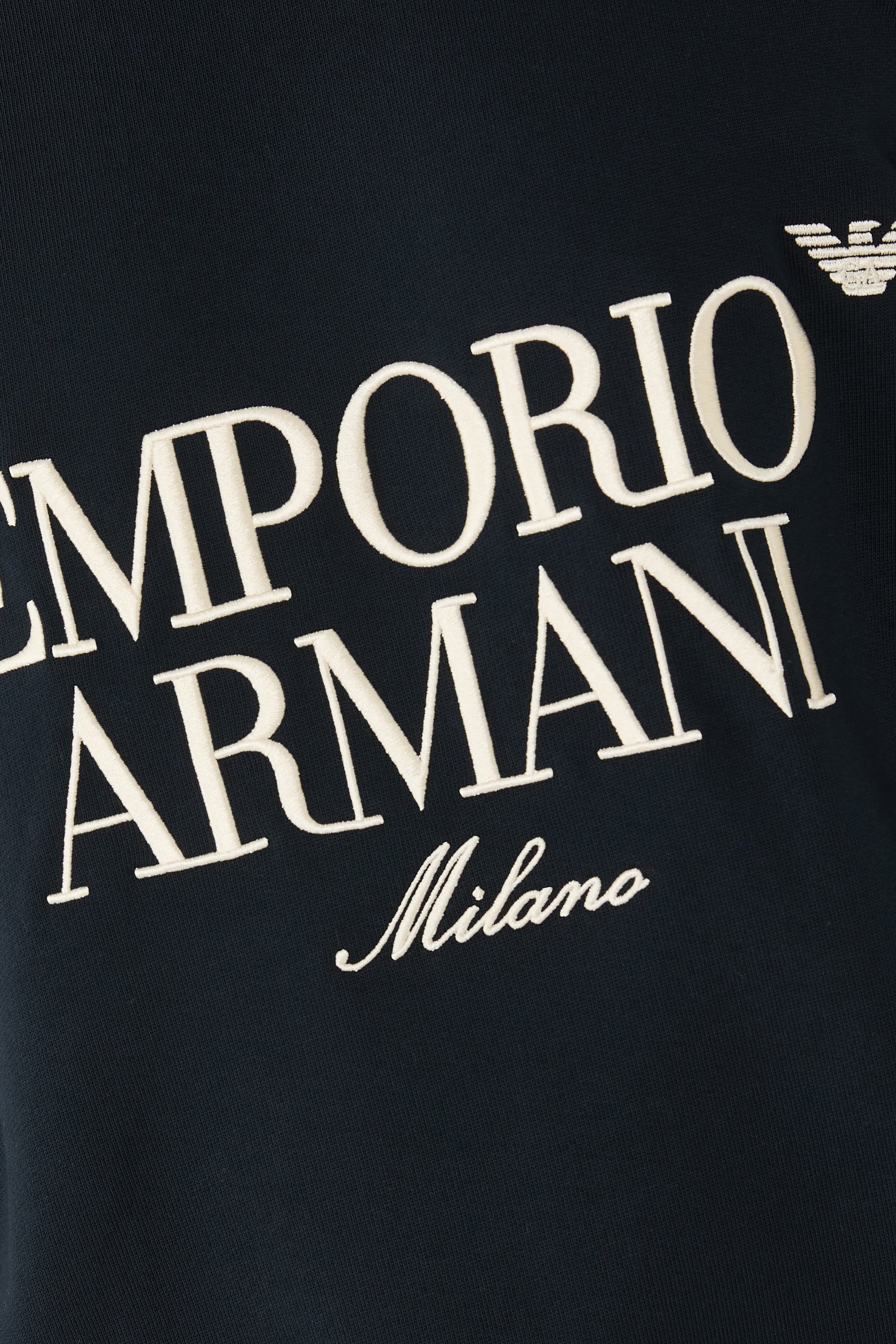 سويت شيرت بتطريز شعار الماركة جيرسيه فرينش تيري