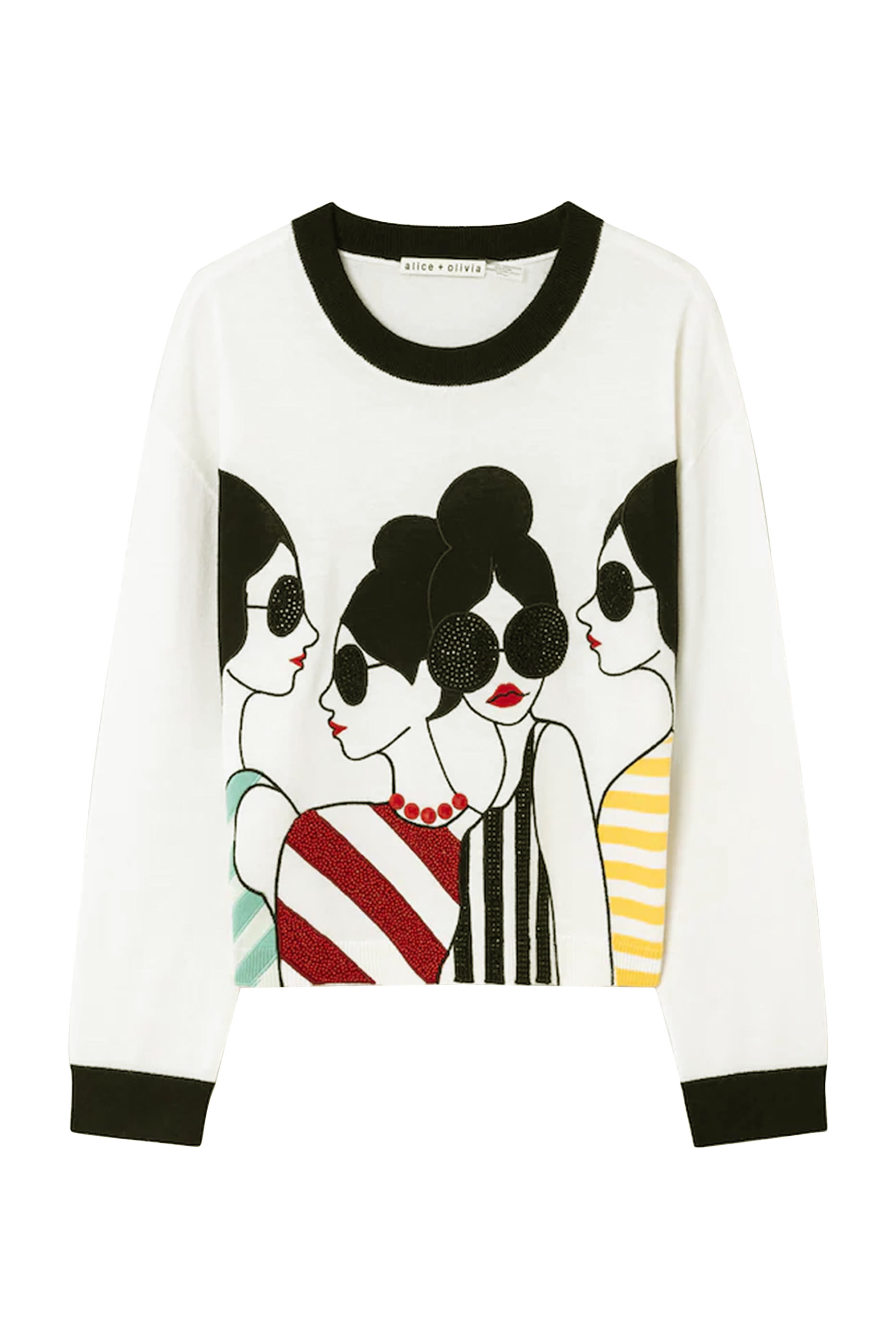 سترة جليسون ستيس بنقشة وجوه