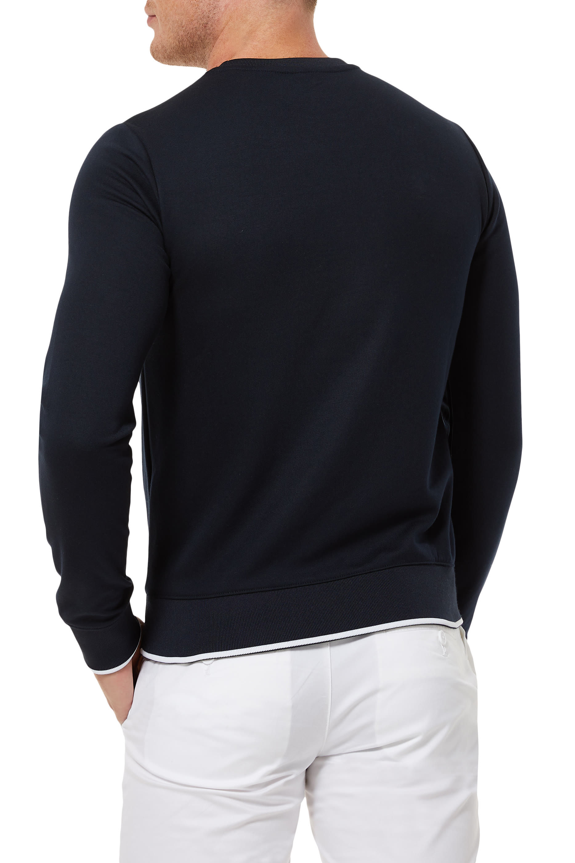 سويت شيرت بشعار الماركة بتصميم دائري