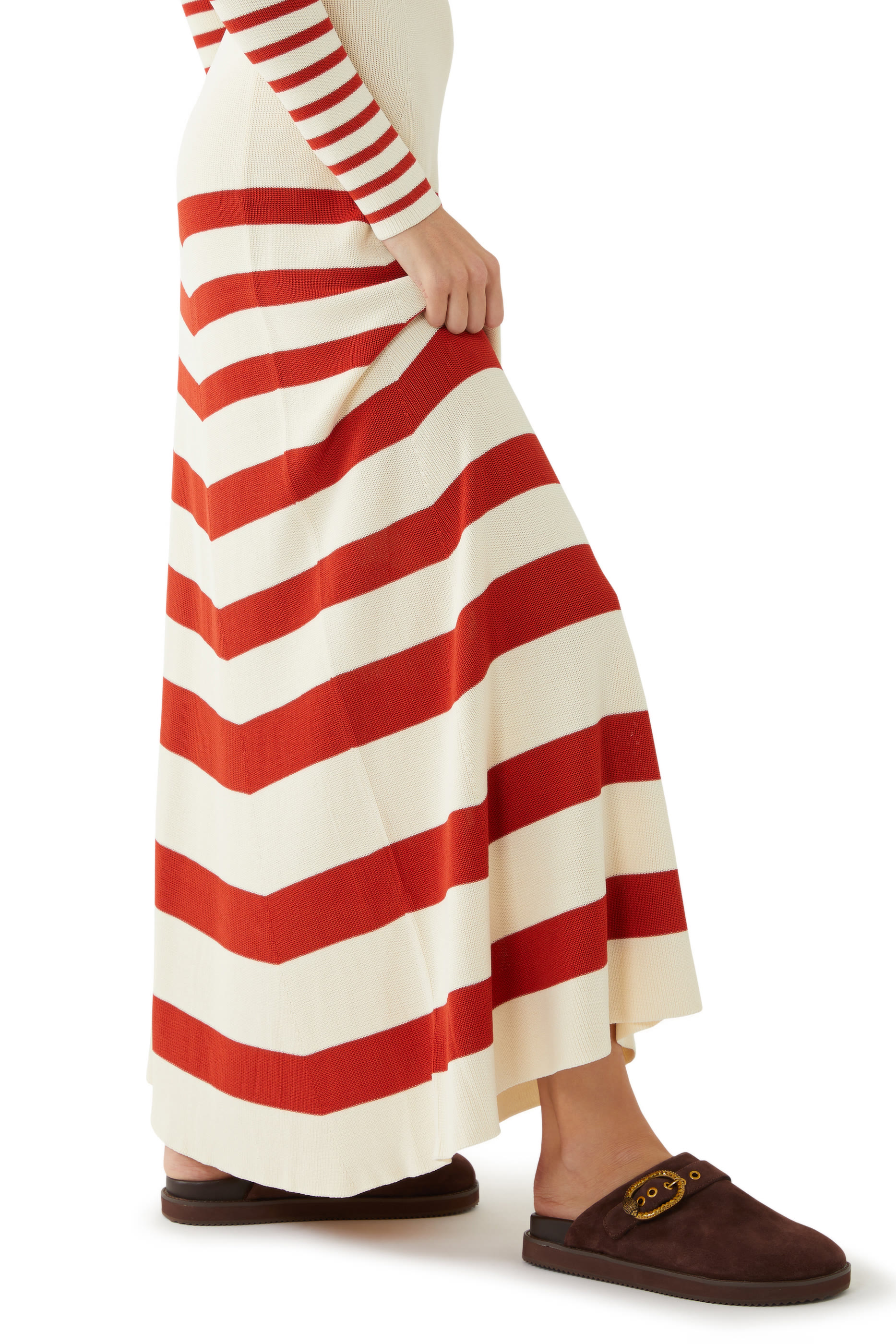 حذاء خفيف مايفير مفتوح من الخلف بكعب مسطح